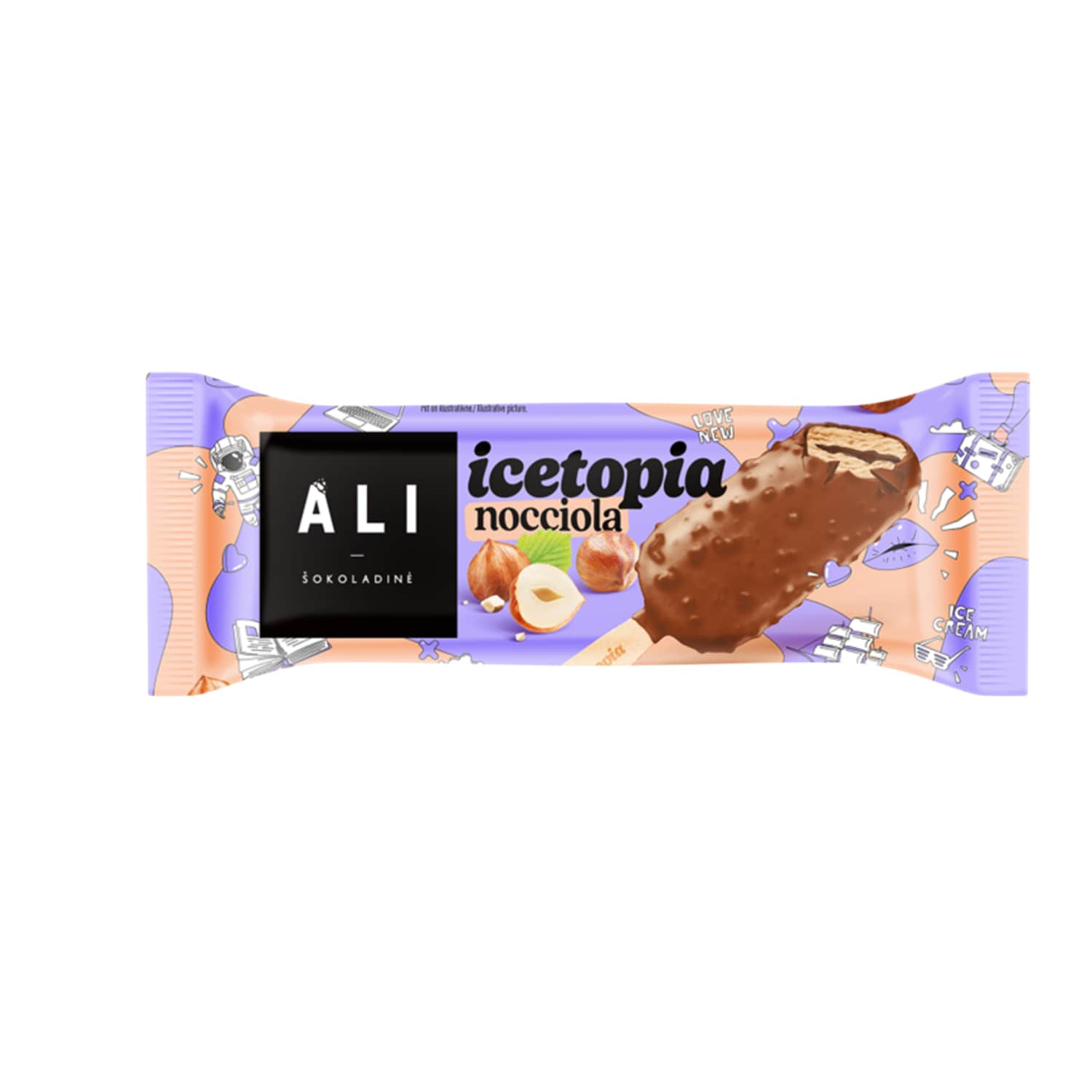 Nut. hazelnut sk. ice cream ICETOPIA, 100 ml / 63 g