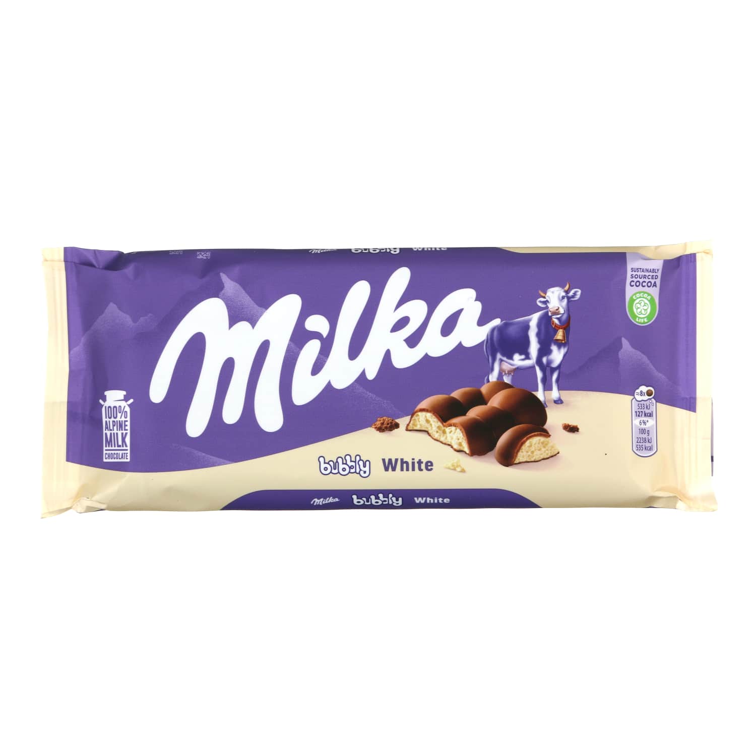 Chocolate MILKA BUBBLY WHITE, 95g
