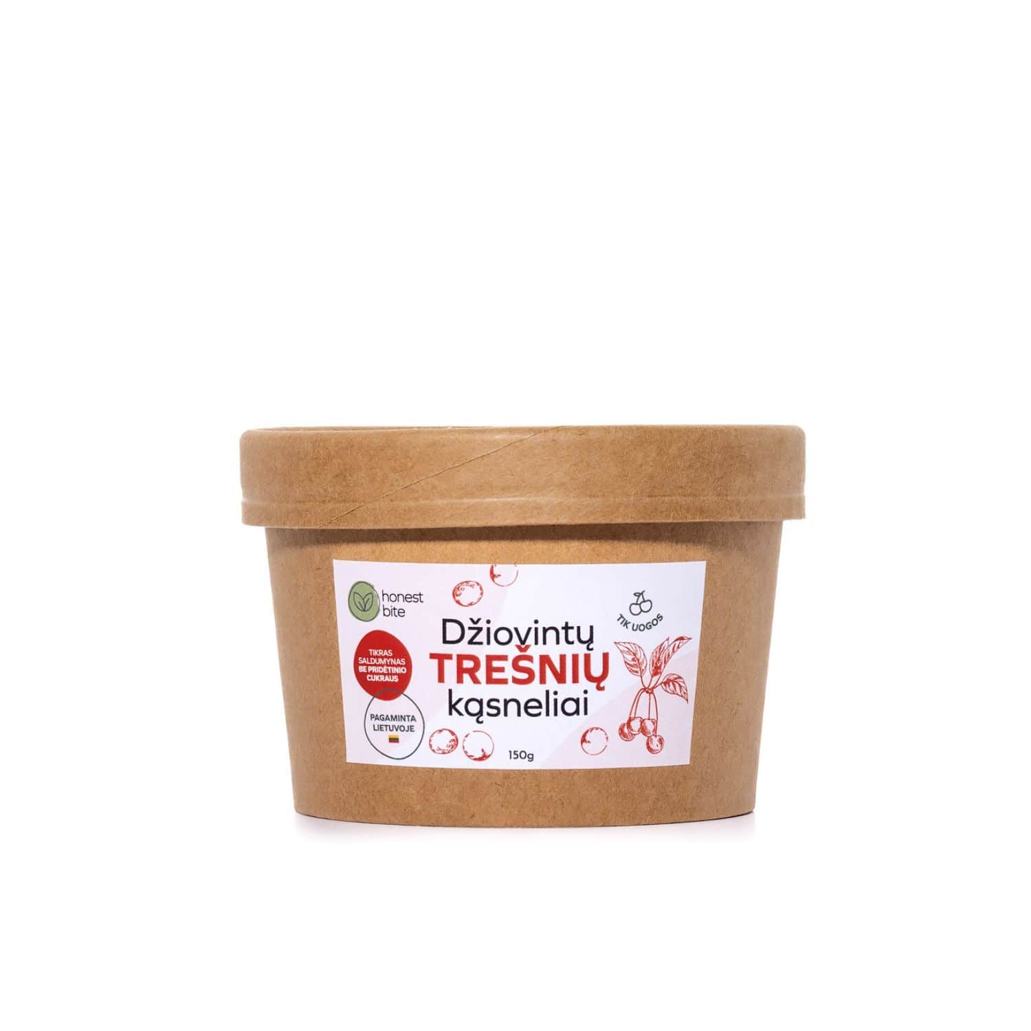 Dž. trešnių kąsneliai HONESTBITE, 150 g