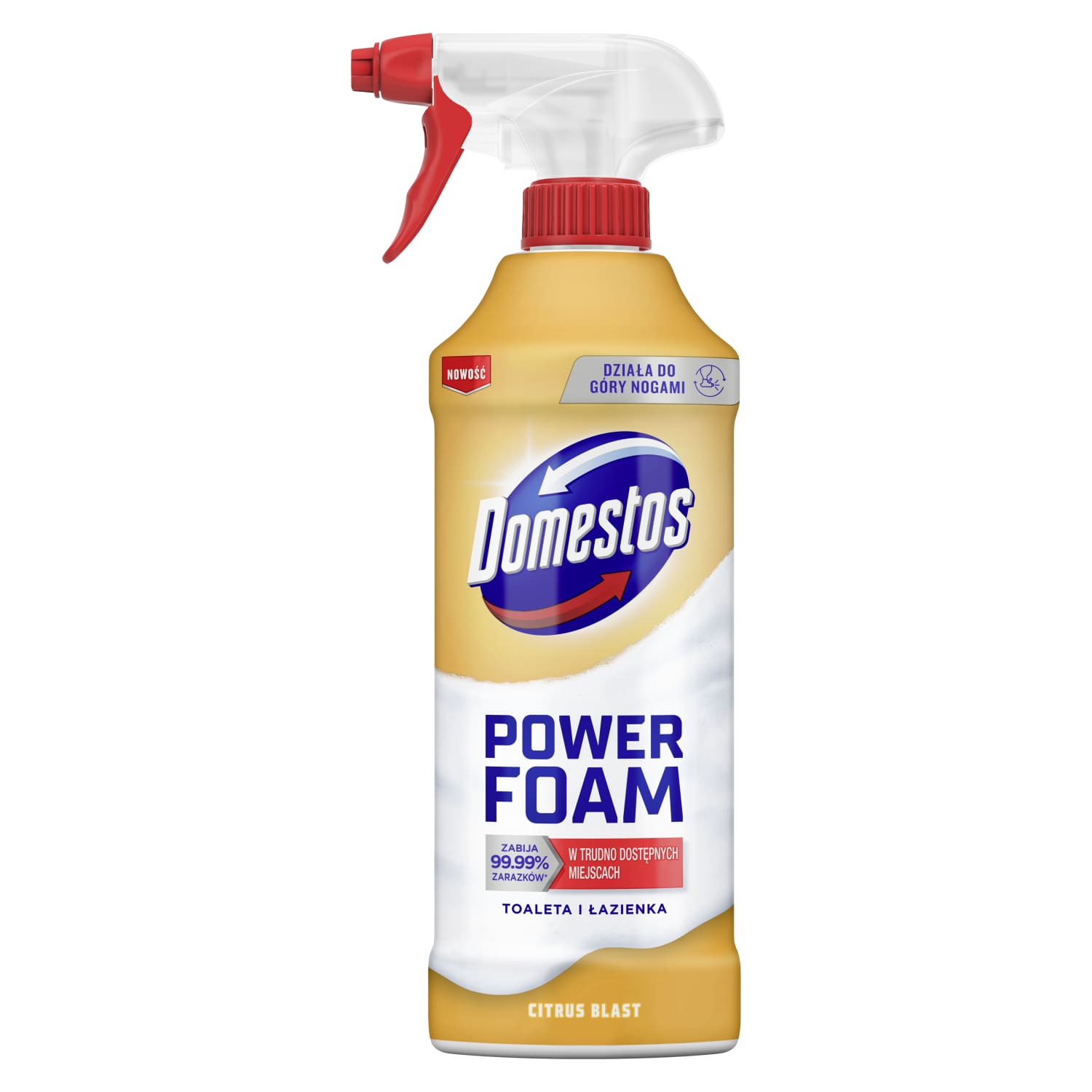 Пена для чистки туалета DOMESTOS ЦИТР., 435 мл
