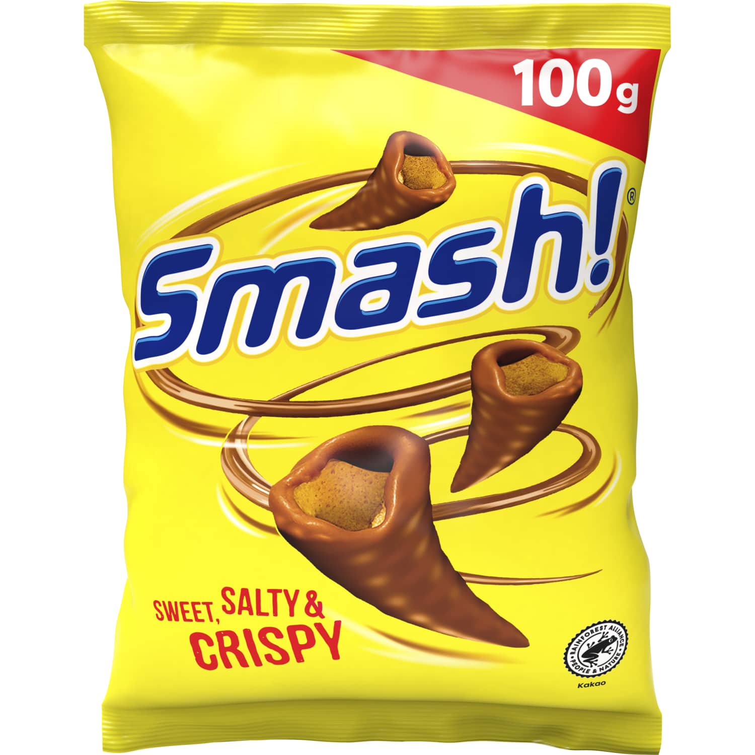 Milk chocolate snacks SMASH, 100 g