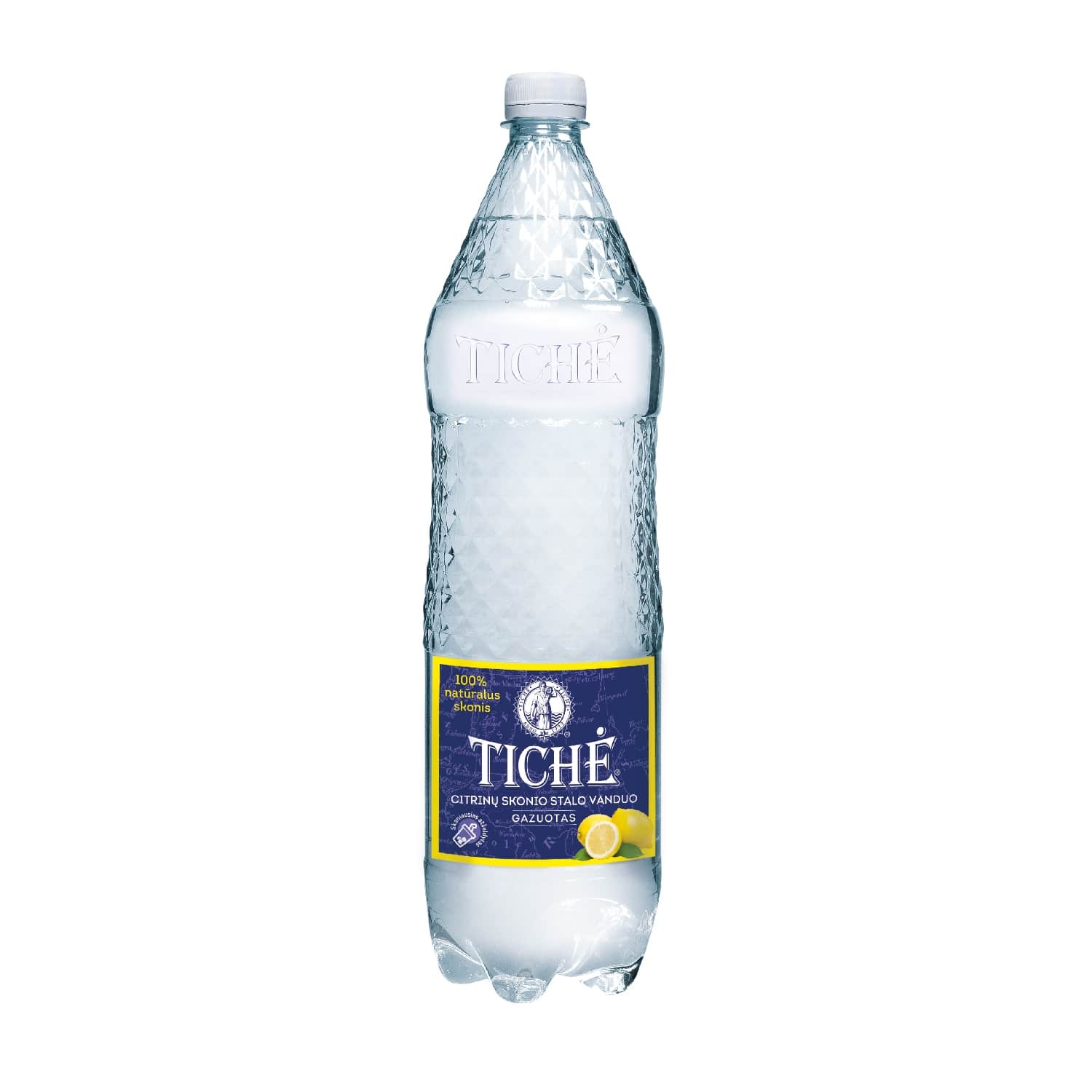 Gazuot. citrinų sk. stalo vanduo TICHĖ, 1,5 l