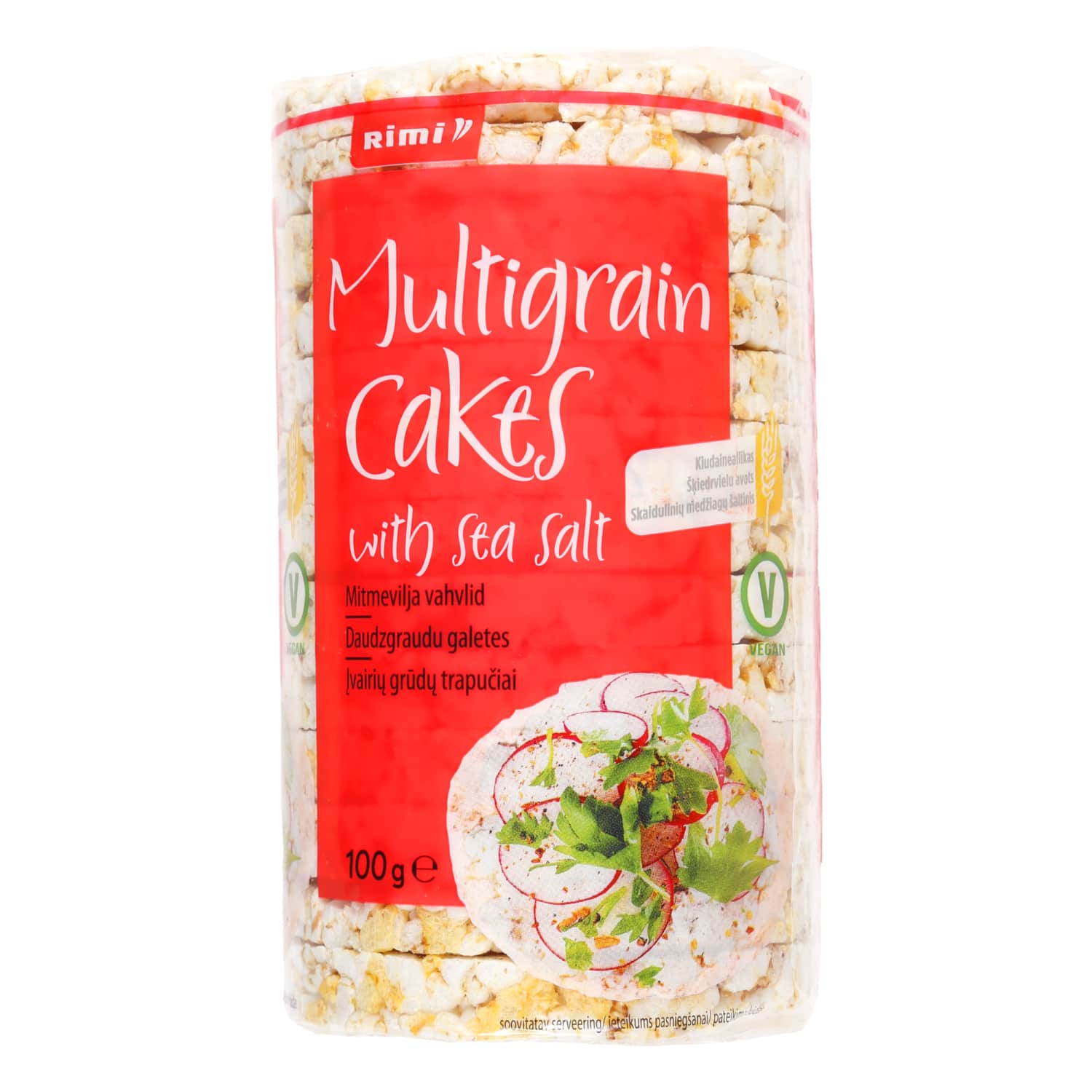 Įvairių grūdų trapučiai RIMI, 100 g