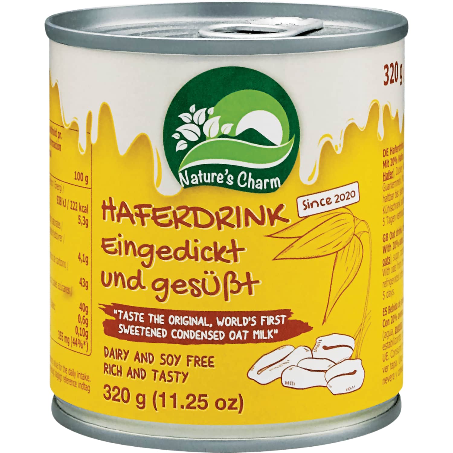 Sweet condensed oat drink NATURE'S CHARM, 320 g