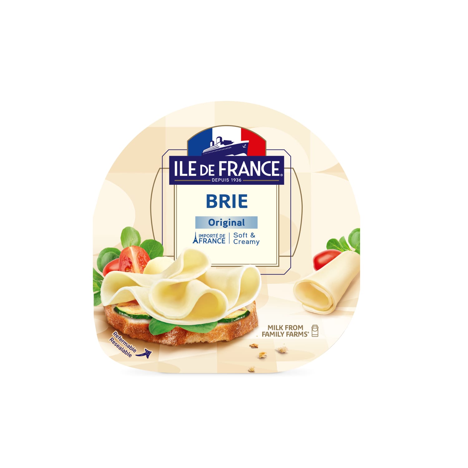 Сыр ILE DE FRANCE TRANCHES DE BRIE, 150 г