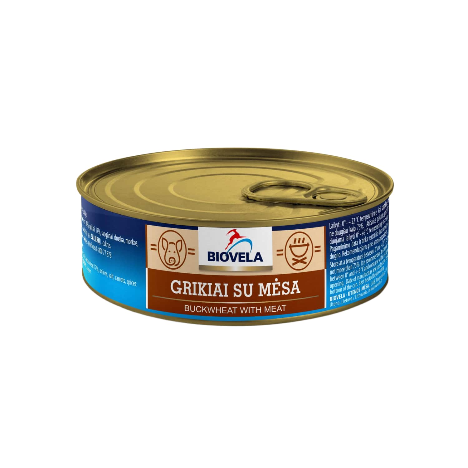 Гречка с мясом BIOVELA, 240 г