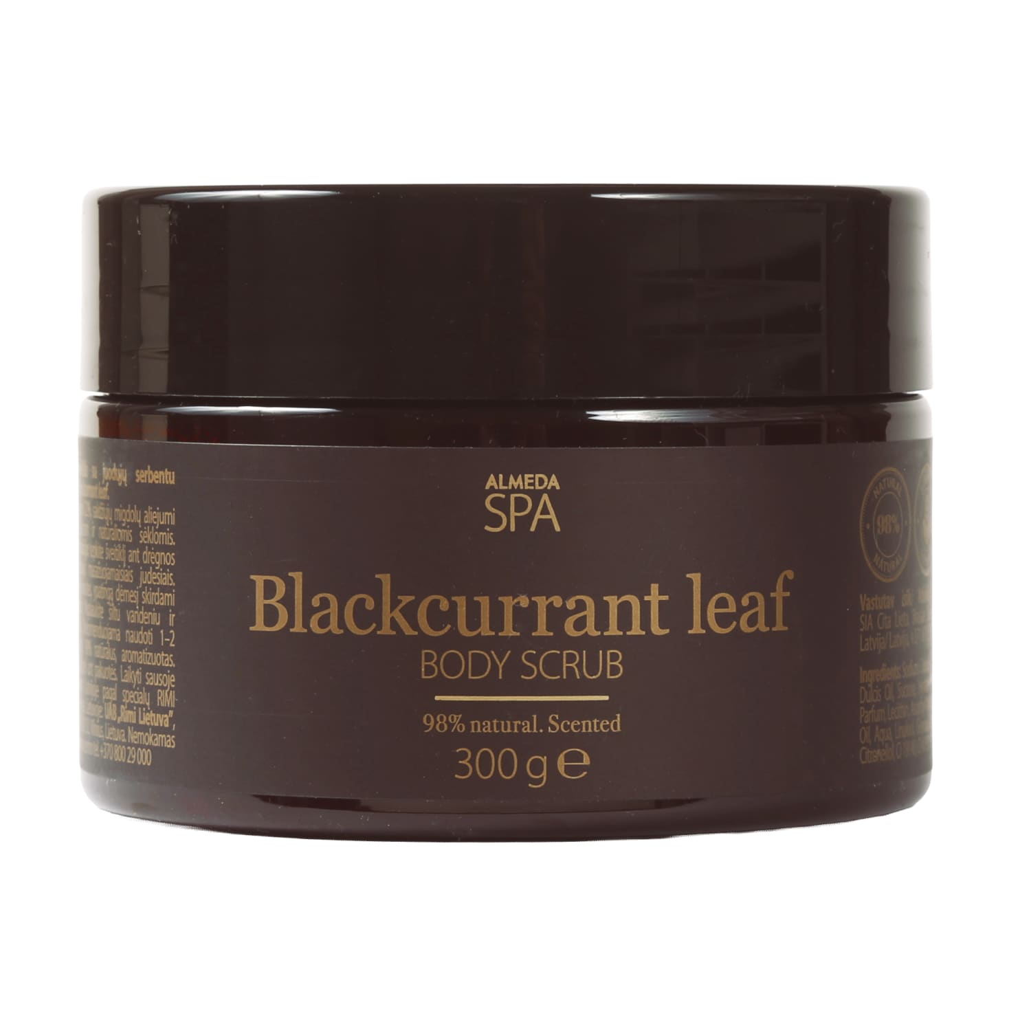 Kūno šveit. ALMEDA SPA BLACKCURR. LEAF, 300 g
