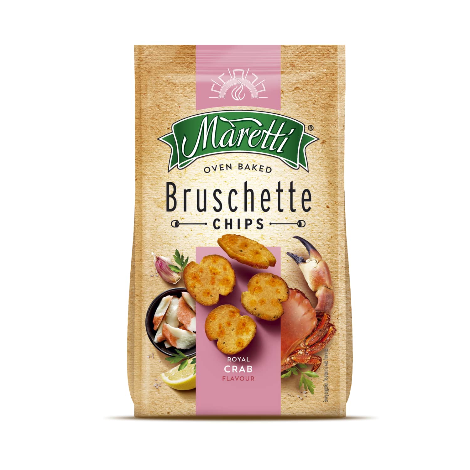 Bread chips MARETTI crab flavor, 70 g