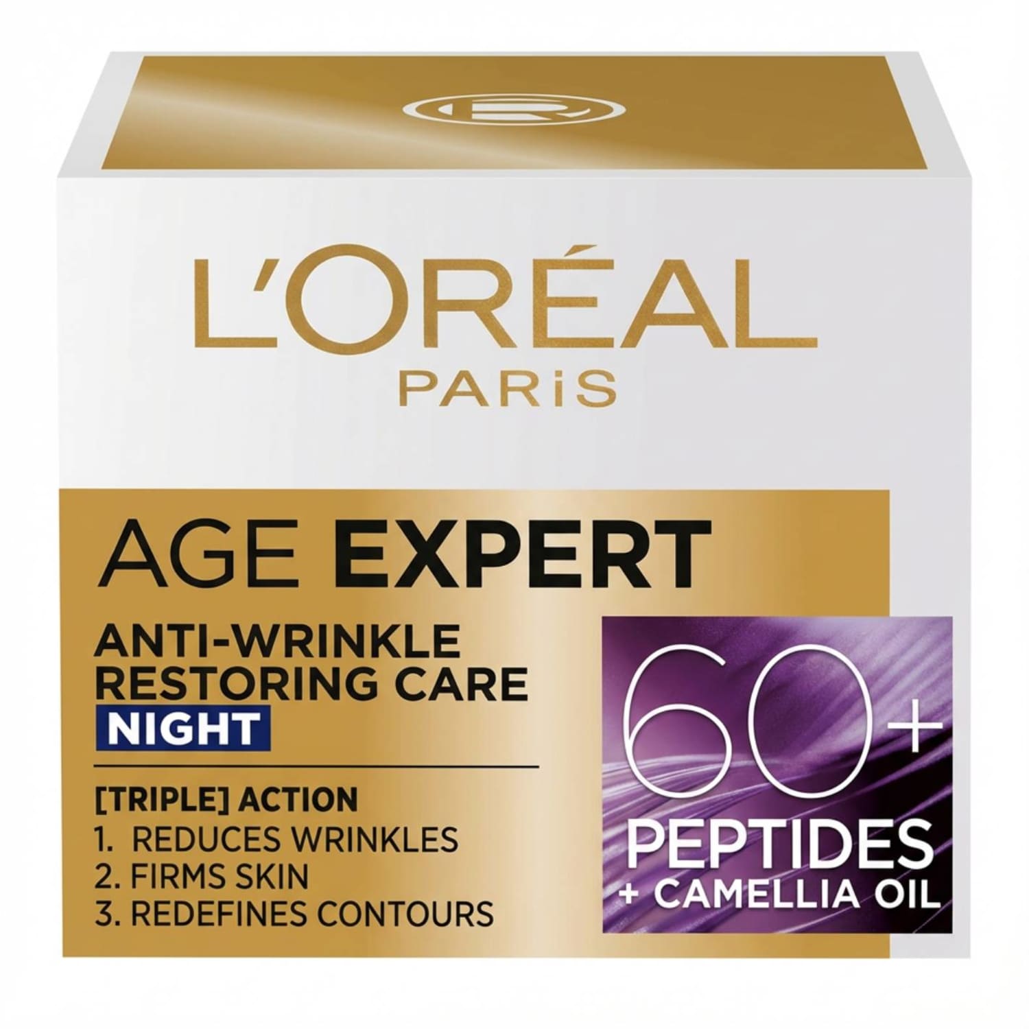 Naktinis veido kremas 60+ AGE EXPERT, 50 ml