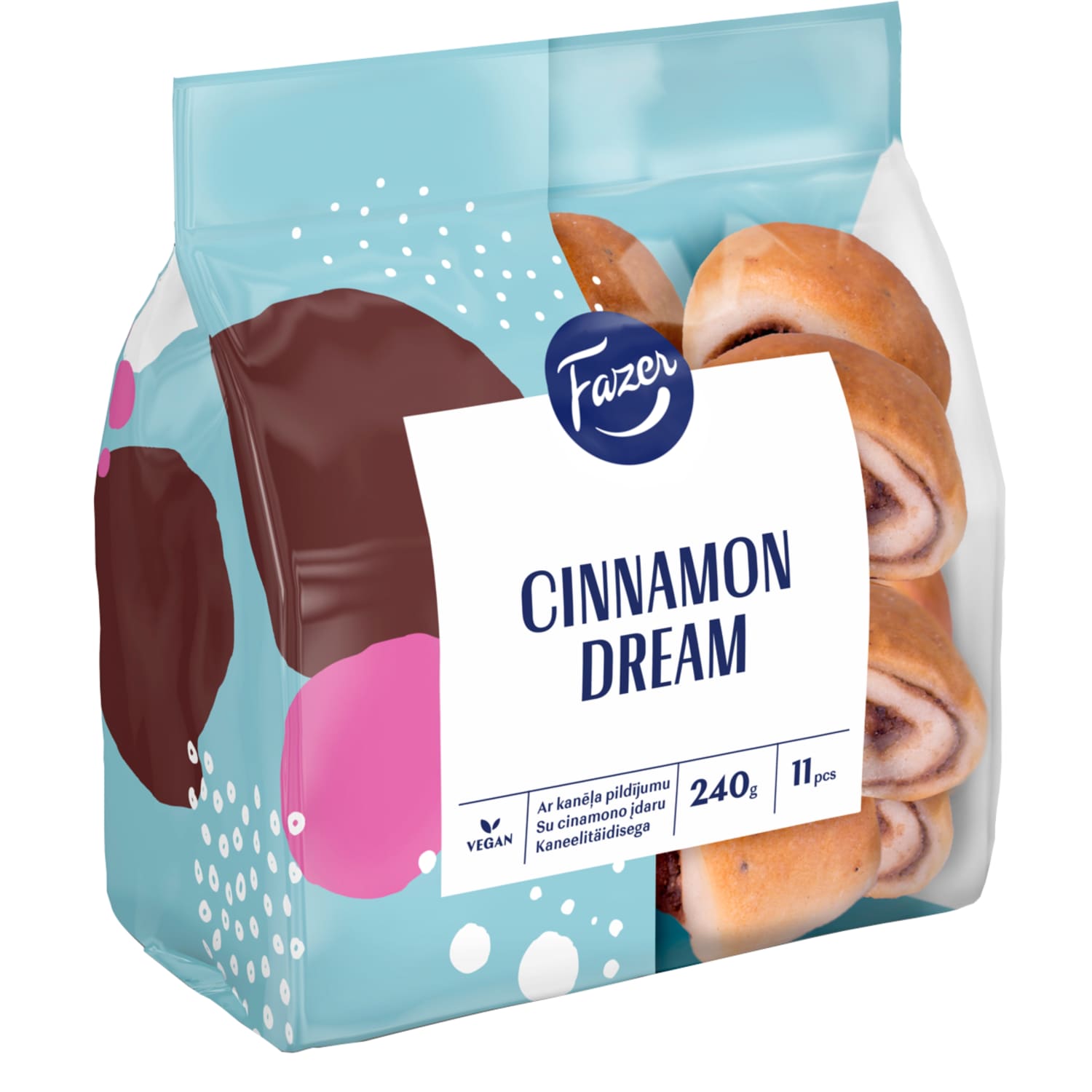 Mini buns FAZER with cinnamon filling, 240 g