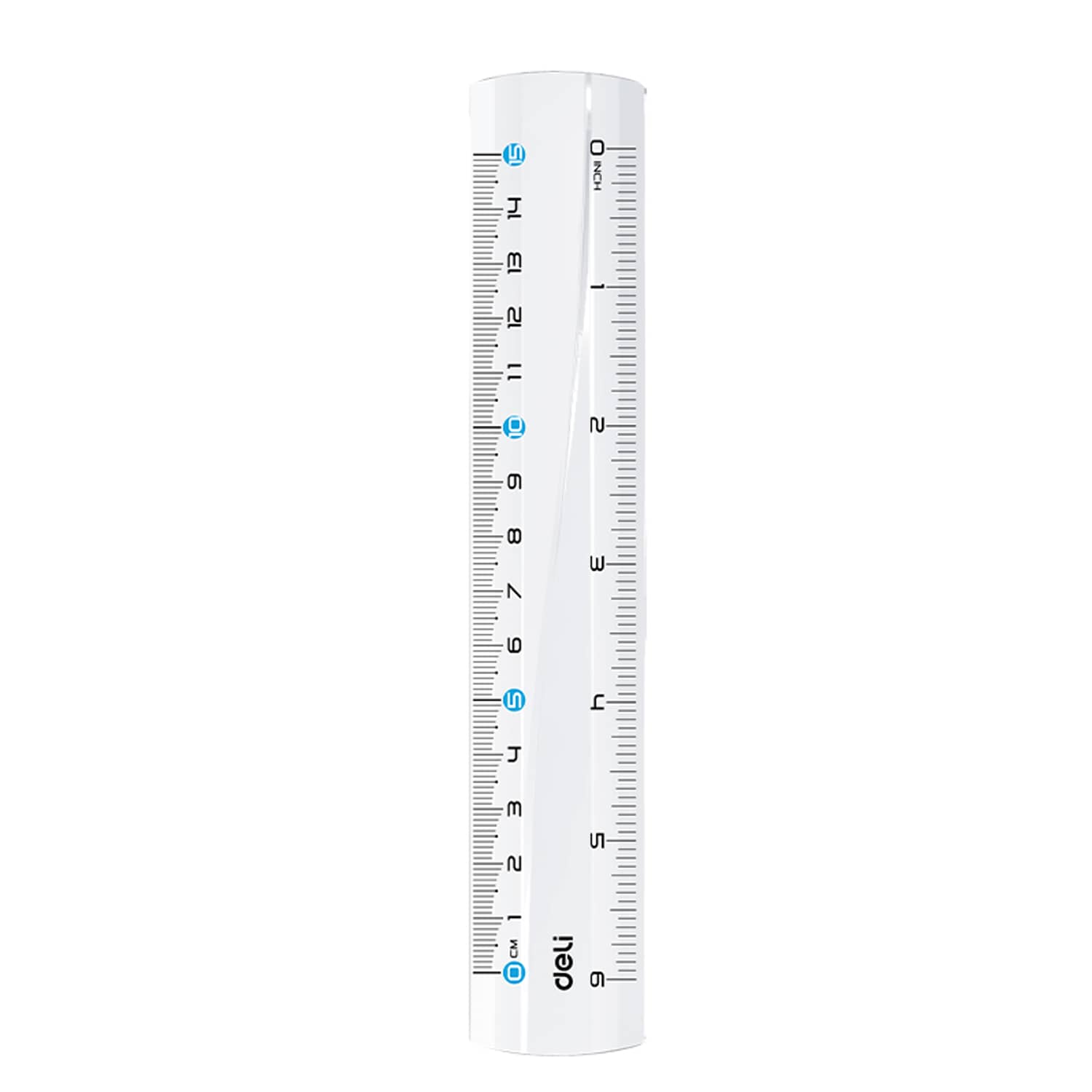 Liniuotė Deli 15cm, skaidri