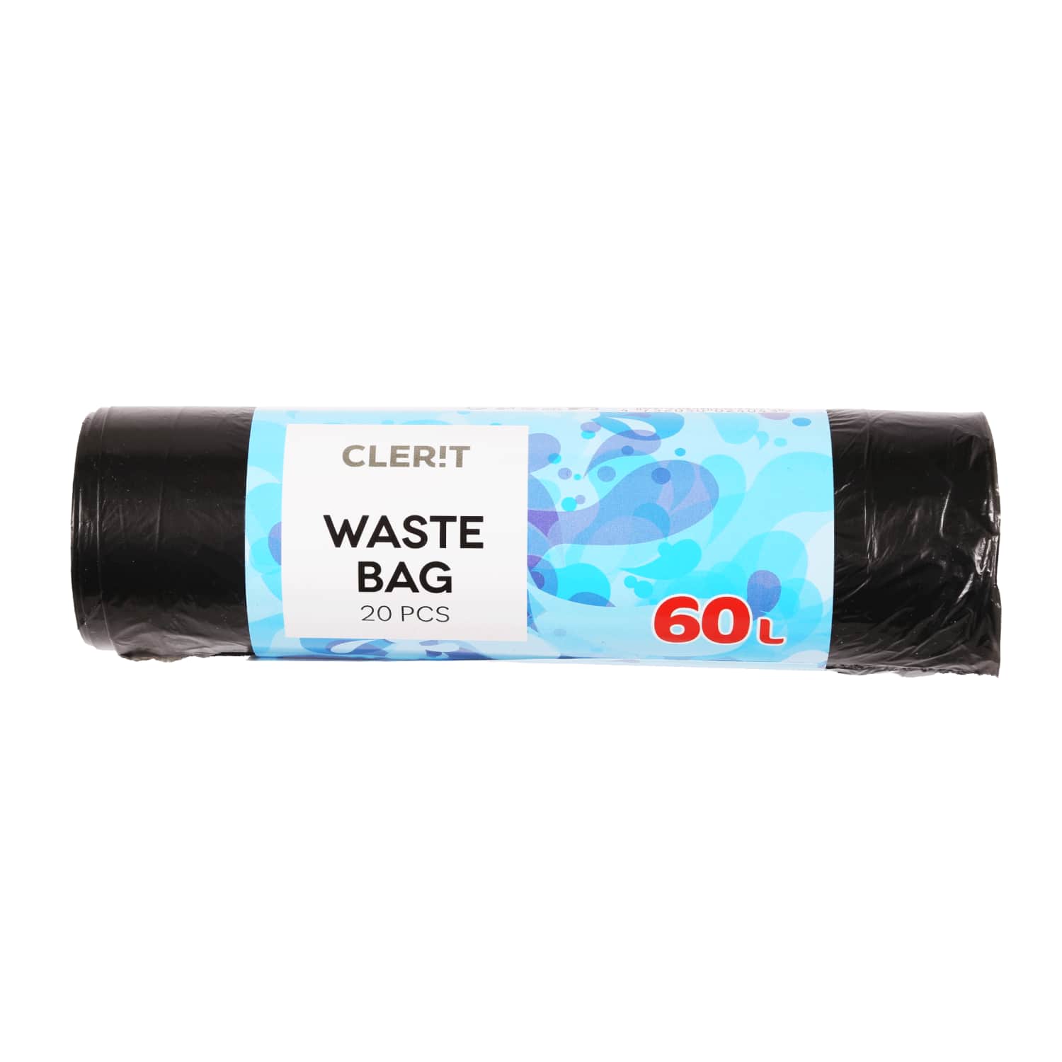 Šiukšlių maišai CLERIT, 60 l, 20 vnt.