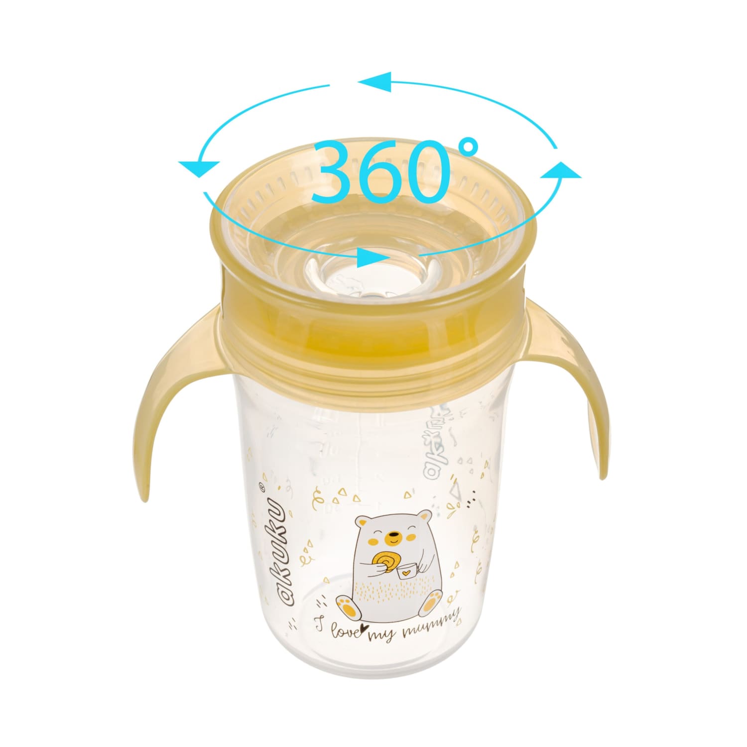 Vaikiškas puodelis AKUKU, 240 ml, 1 vnt.