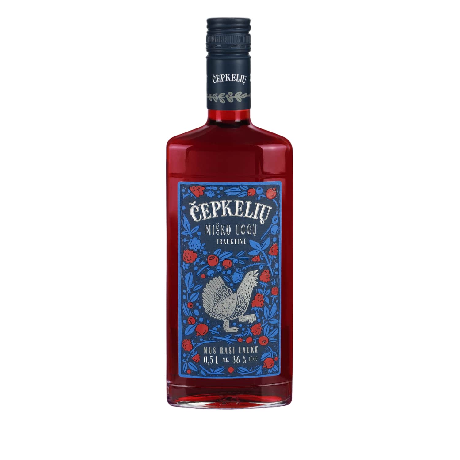 ČEPKELIŲ Miško Uogų Sk.traukt., 36 %, 0,5 l