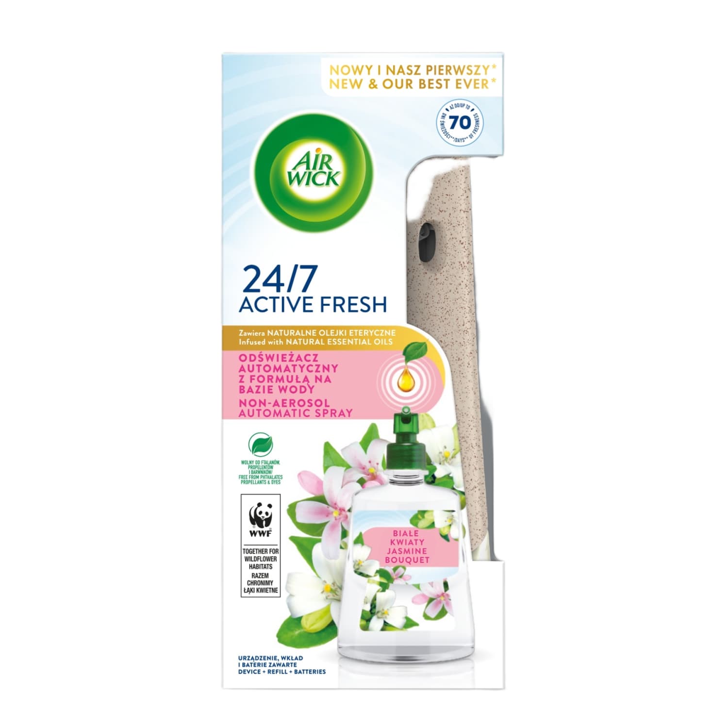 Aut. oro gaiviklis AIR WICK JASMINE, 228 ml