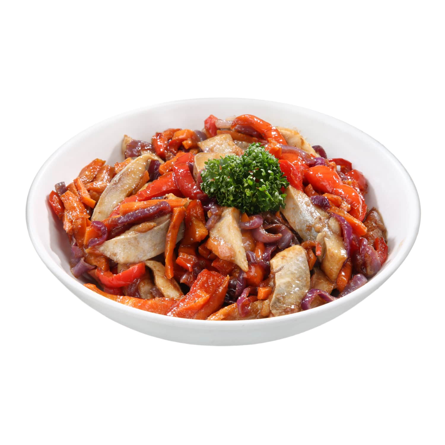 Herring with fried vegetables in TERIYAKI sauce, 1 kg