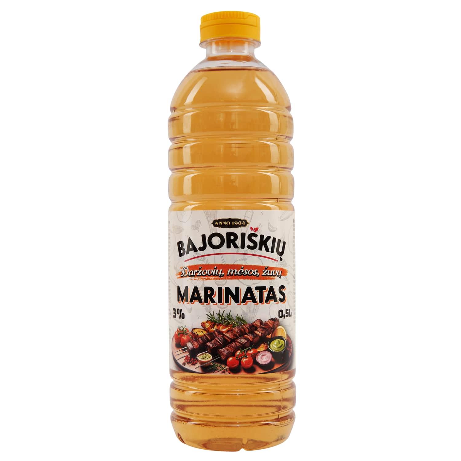 Marinade BAJORIŠKIŲ, 3%, 0.5 l