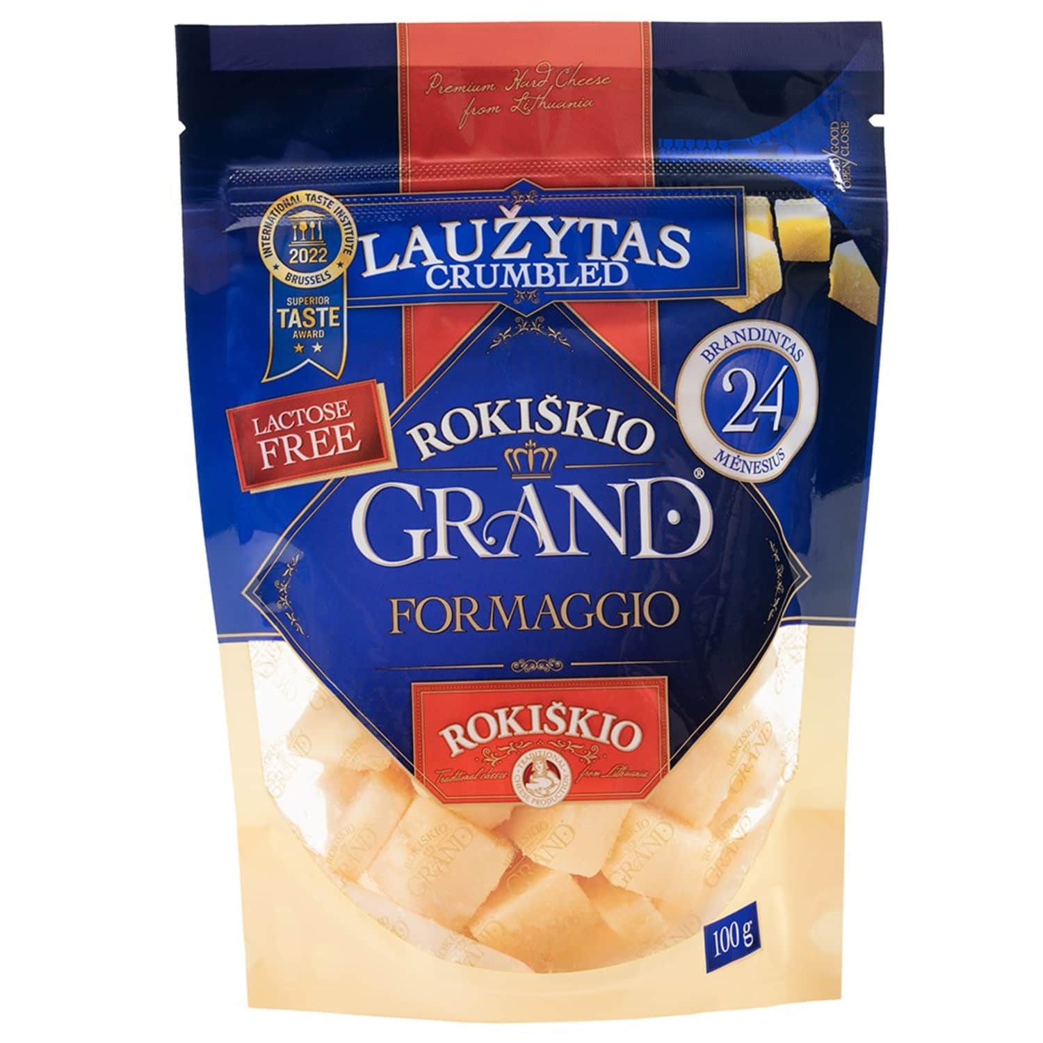 Твердый сыр ROKIŠKIO GRAND, 100г