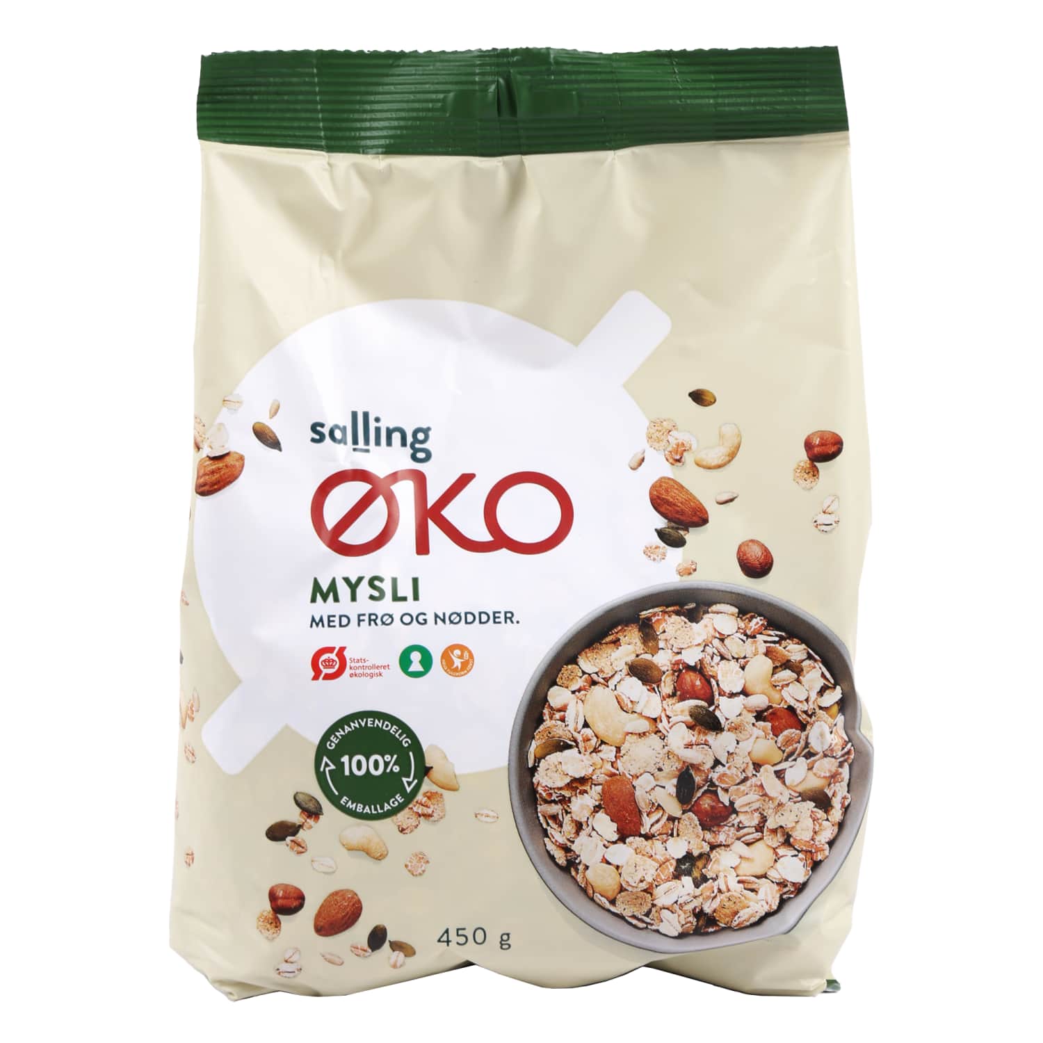 Ecol. cereals seeds, nuts SALLING EKO, 450 g
