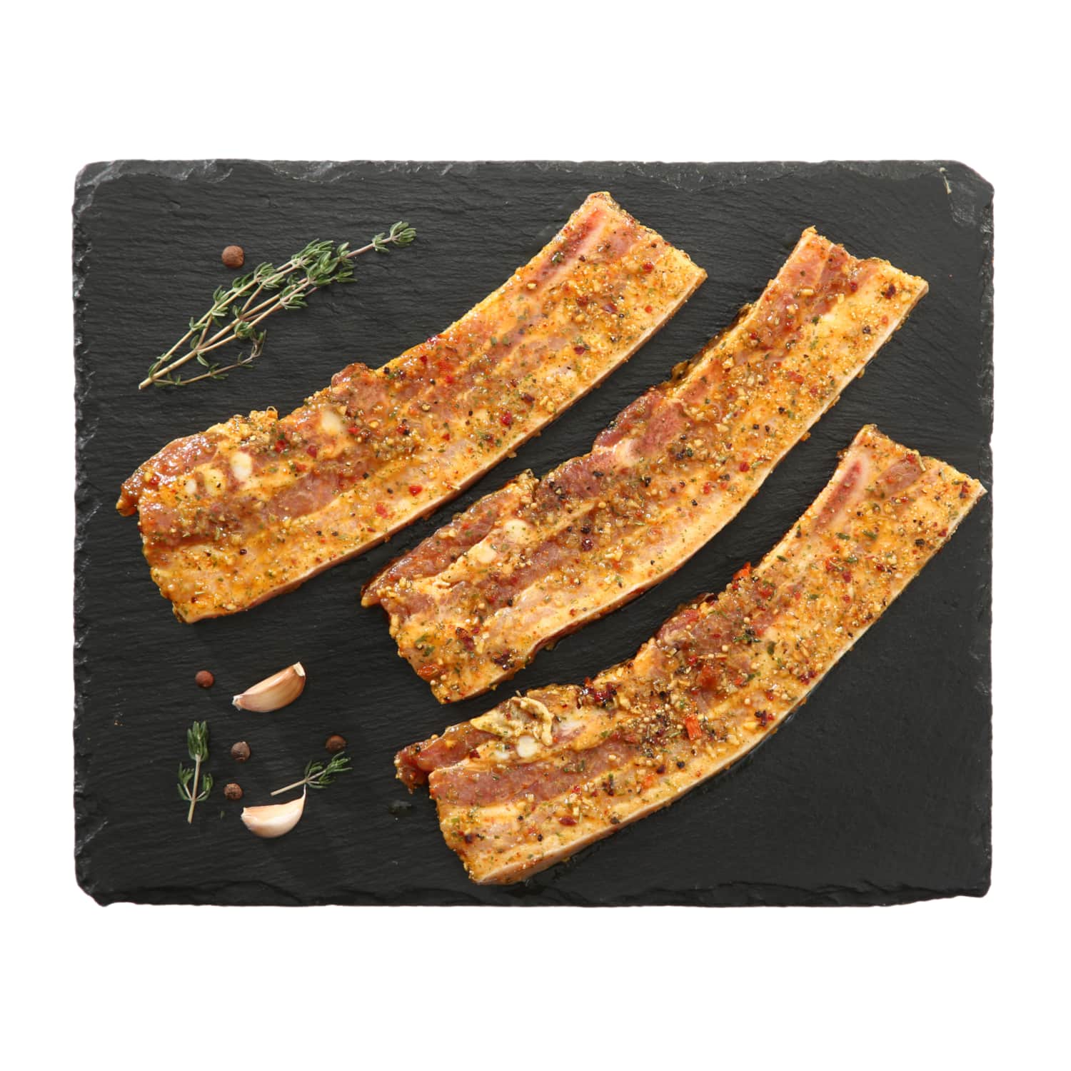 Маринованные свиные боковые куски, 1 кг