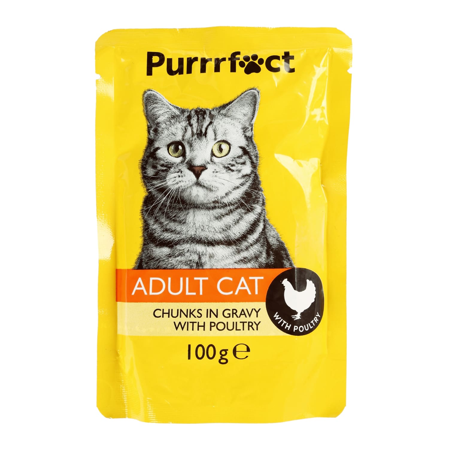 Cat food poultry in sauce PURRRFECT, 100 g
