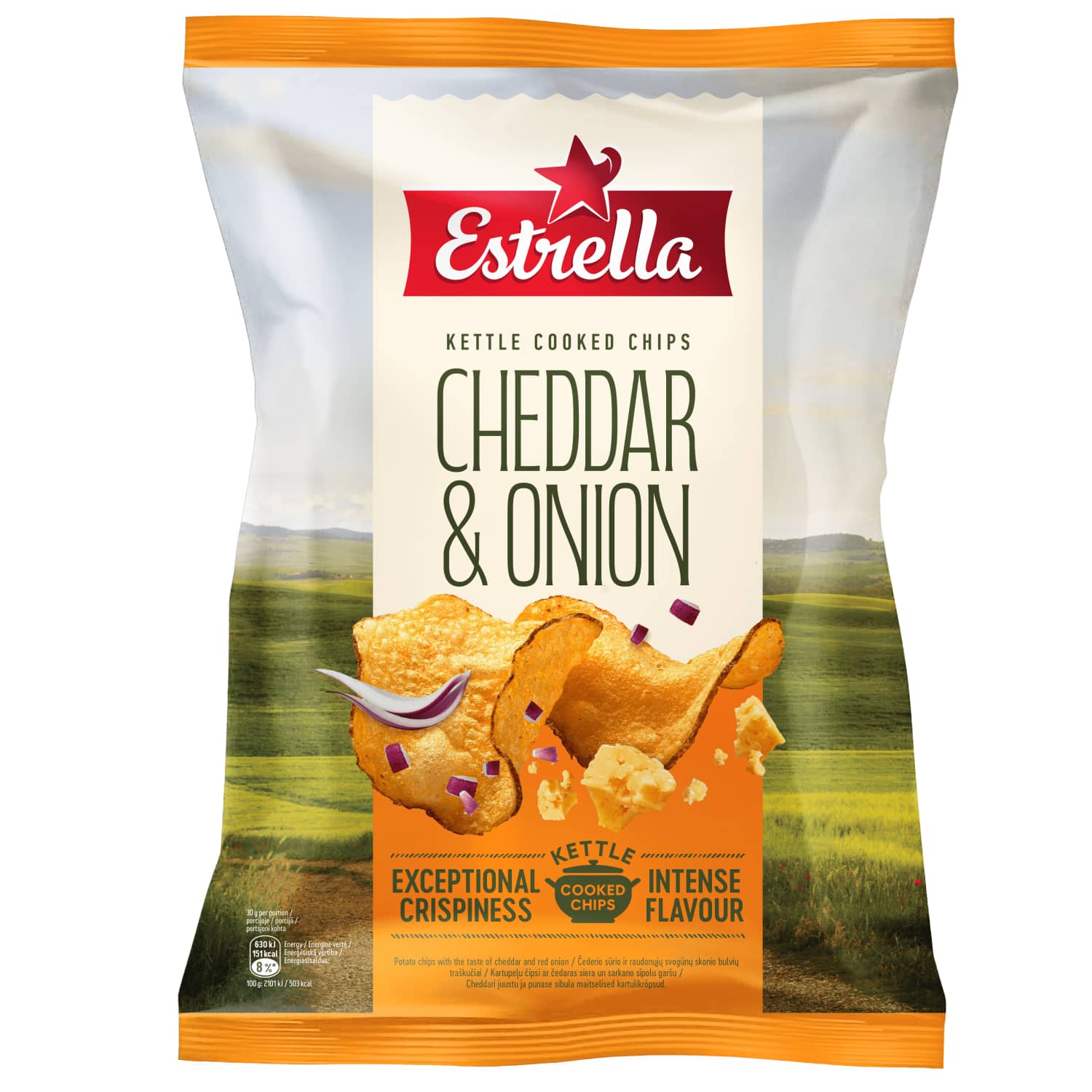 Čed.sk.bulv. traškučiai ESTRELLA KETTLE, 120g