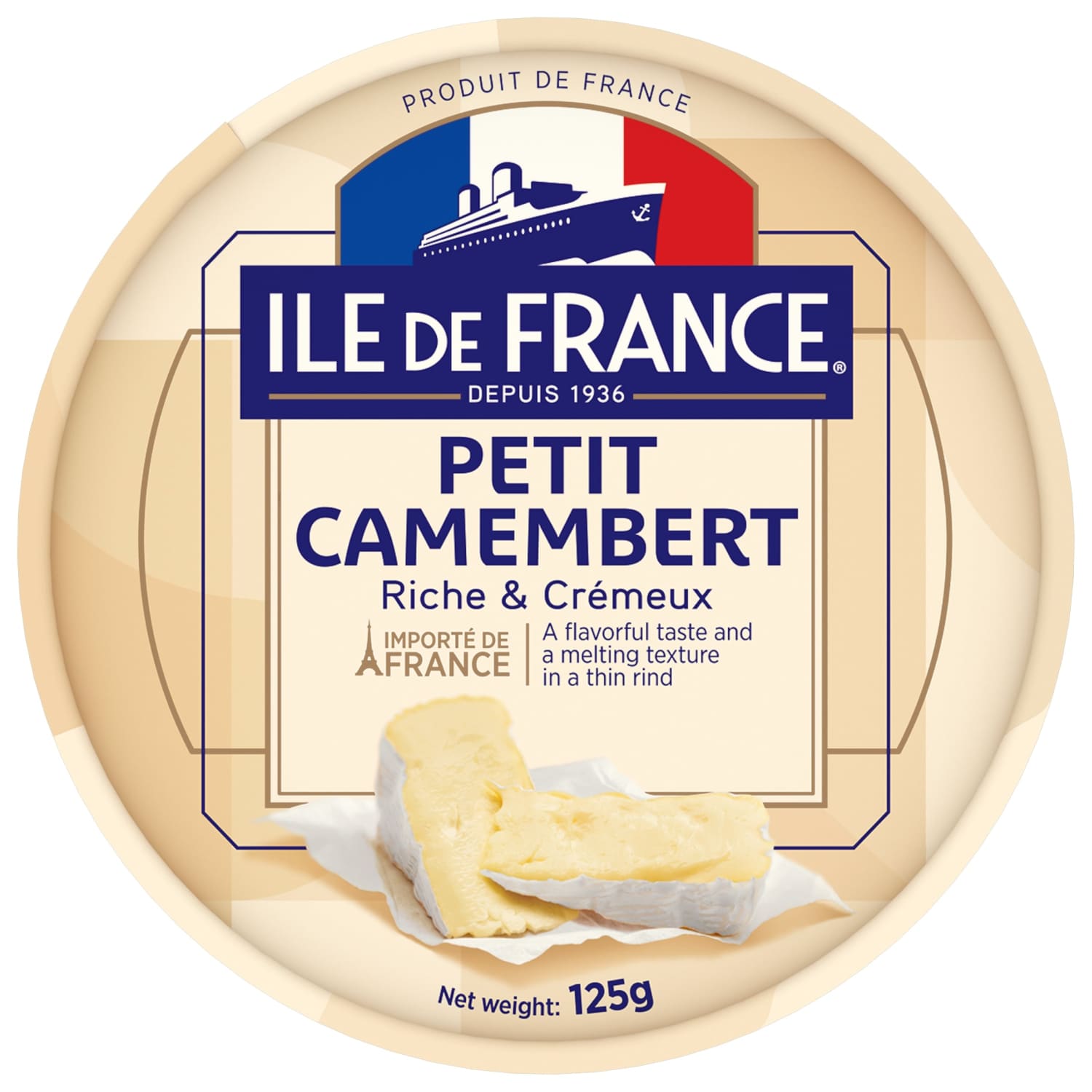 Сыр ILE DE FRANCE CAMEMBERT, 50%, 125 г