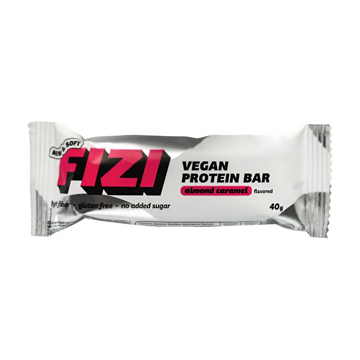 Balt. batonėlis ALMOND CARAMEL FIZI, 40 g