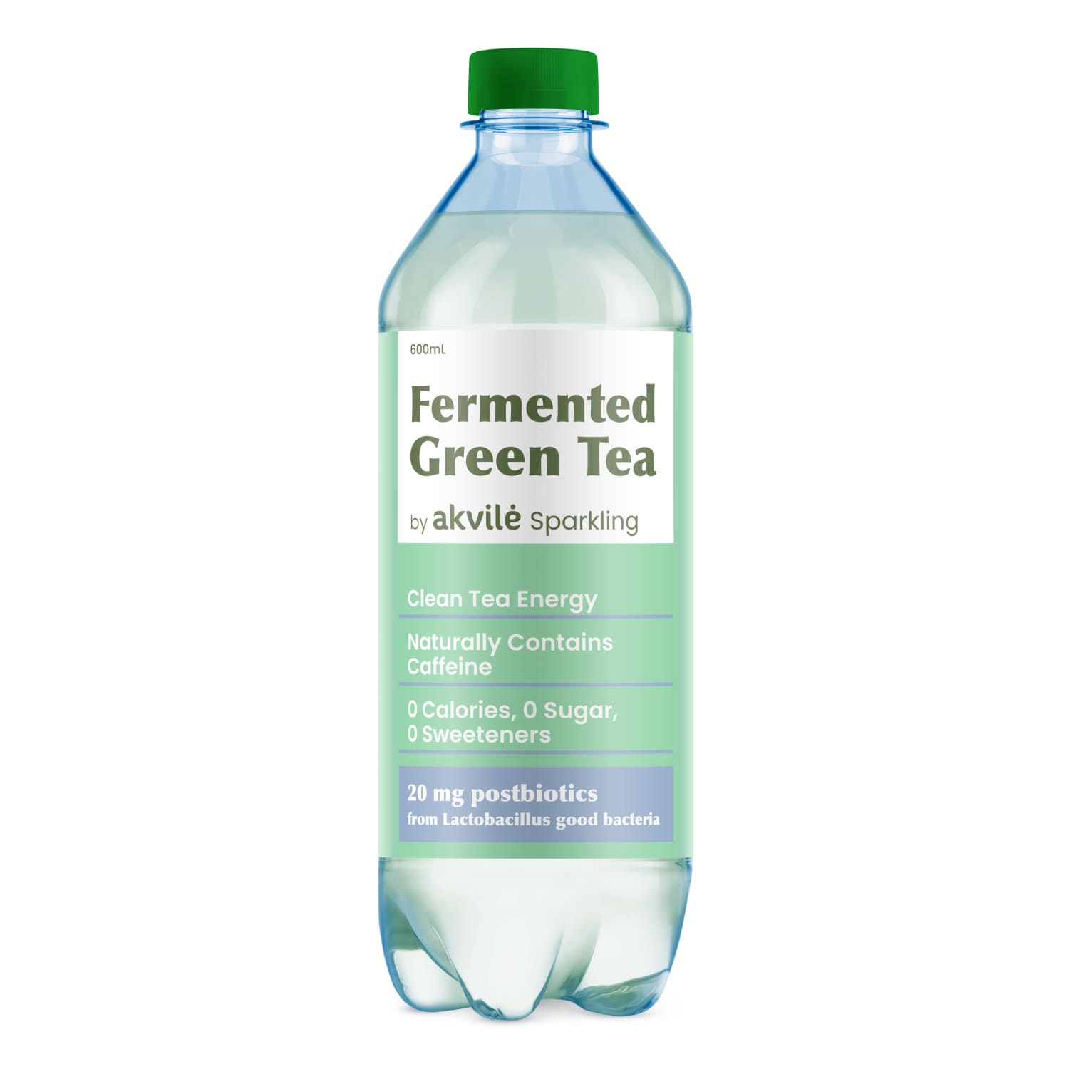 Drink FERMENTED GREEN TEA BY AKVILĖ, 0,6 l