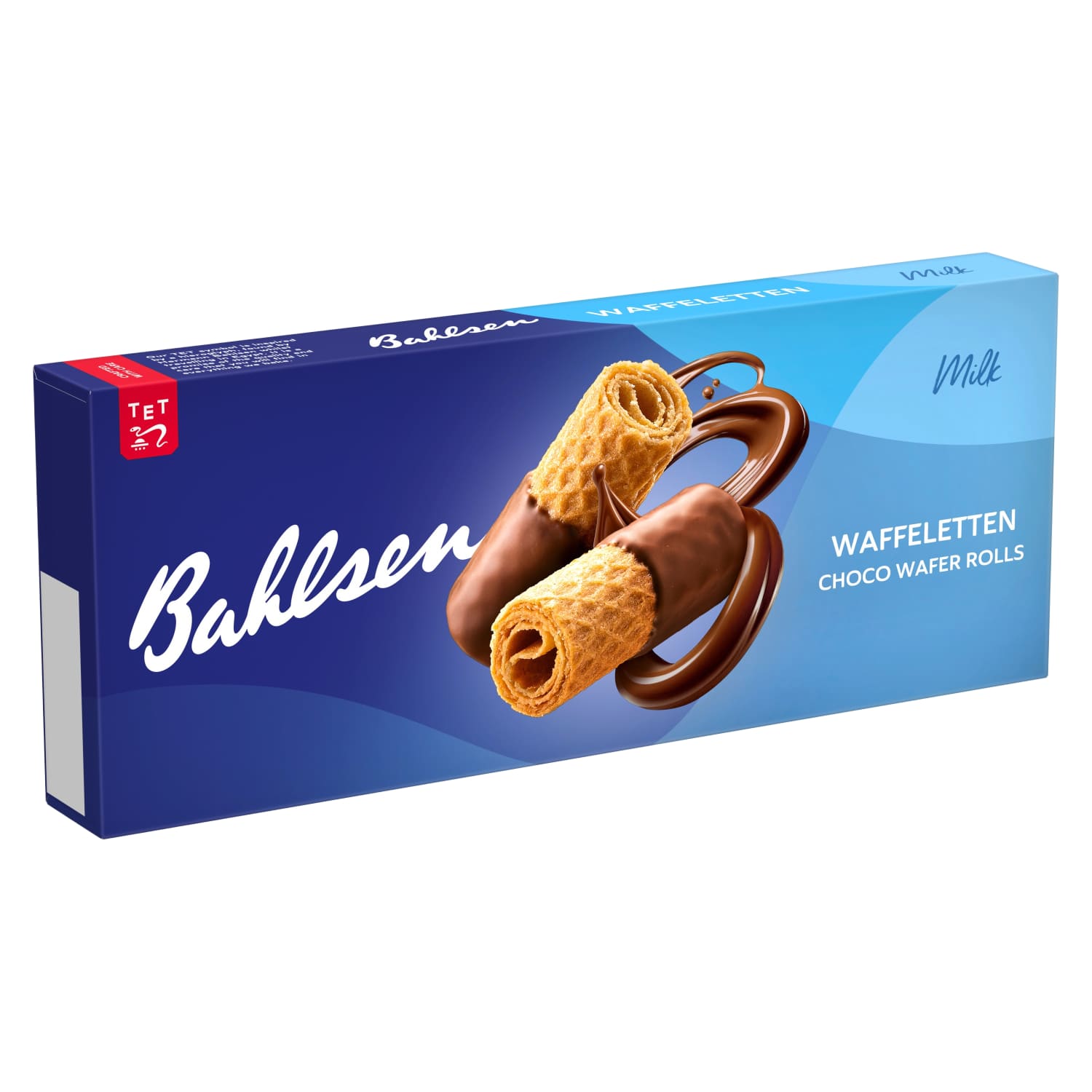 Вафельные рулеты BAHLSEN с молочным шоколадом, 100 г