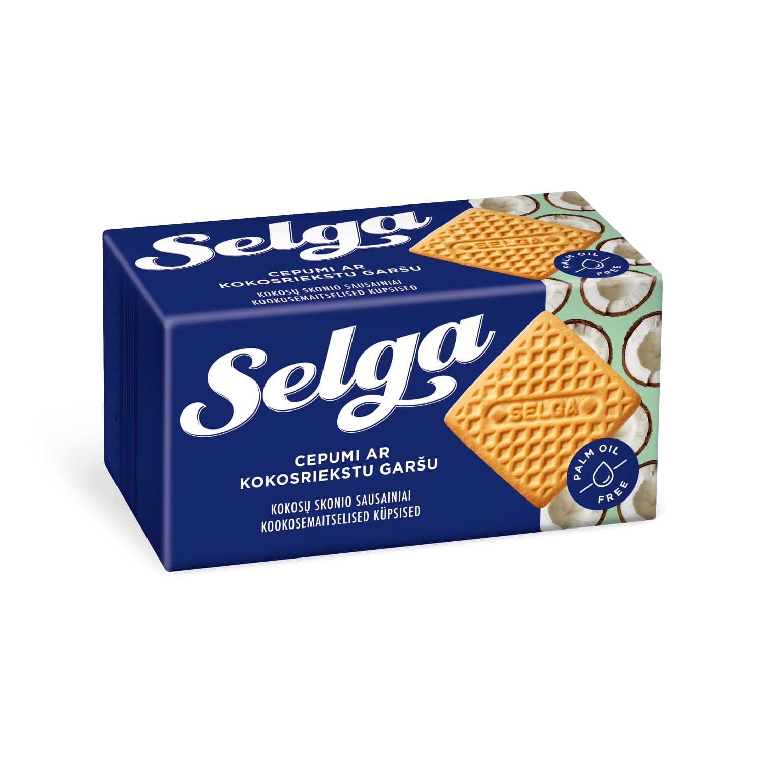 Coconut flavored cookies SELGA, 180 g