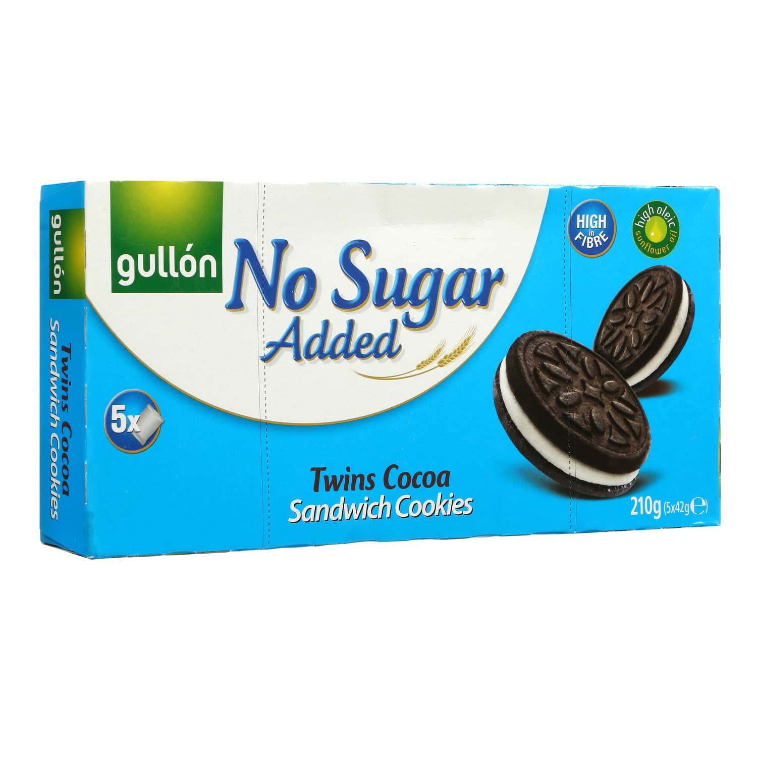 Cocoa cookies cream sugar free, GULLON, 210 g