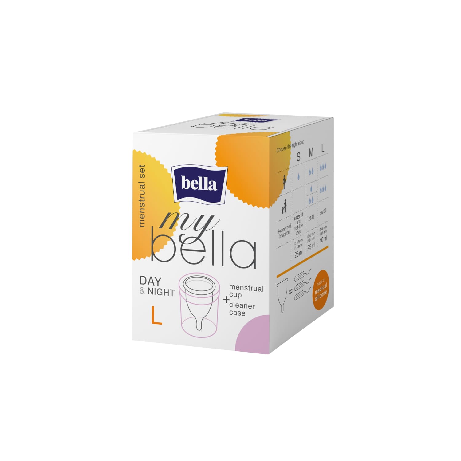 Menstruacinė taurelė BELLA, L dydis, 40 ml