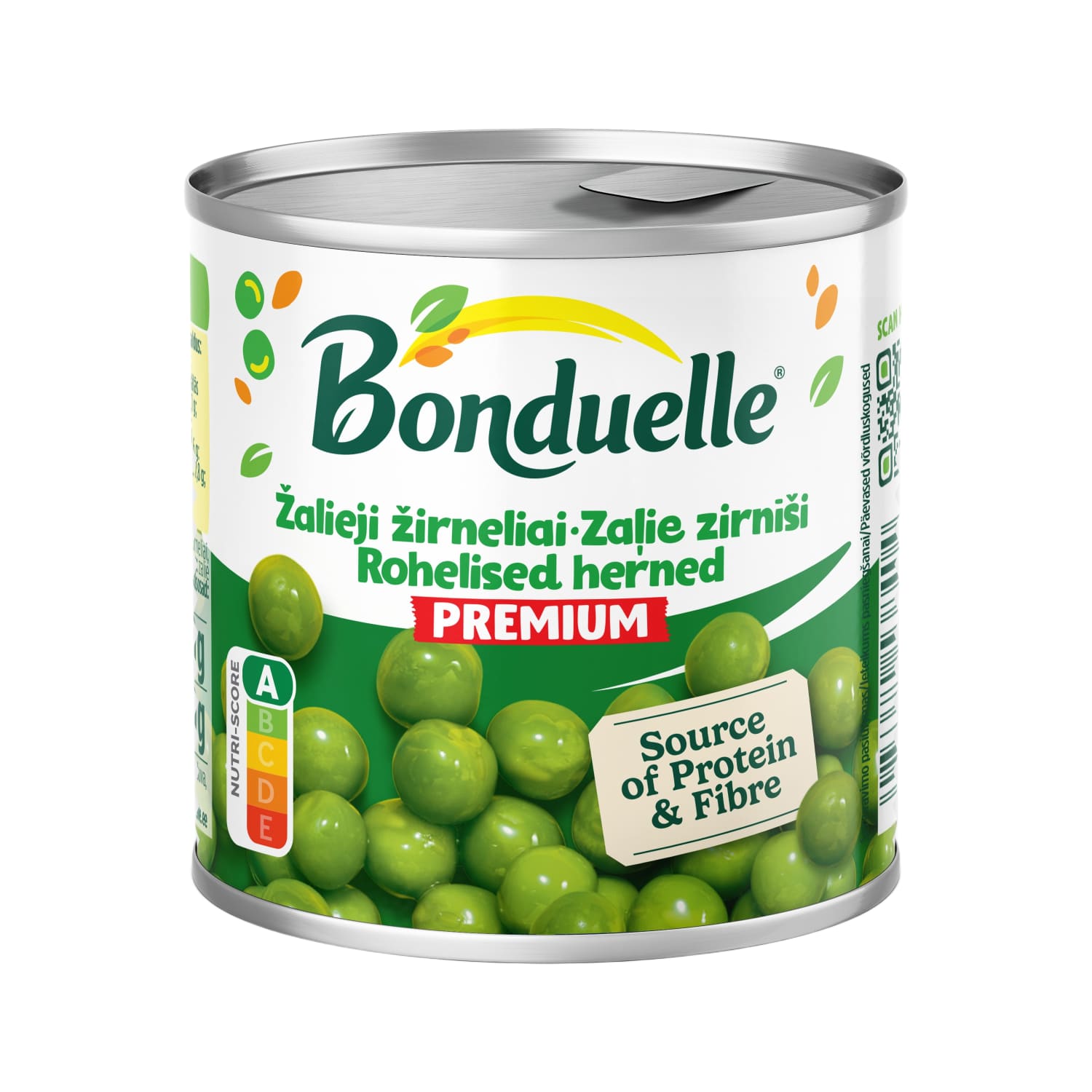 Žalieji žirneliai BONDUELLE, 200 g / 130 g