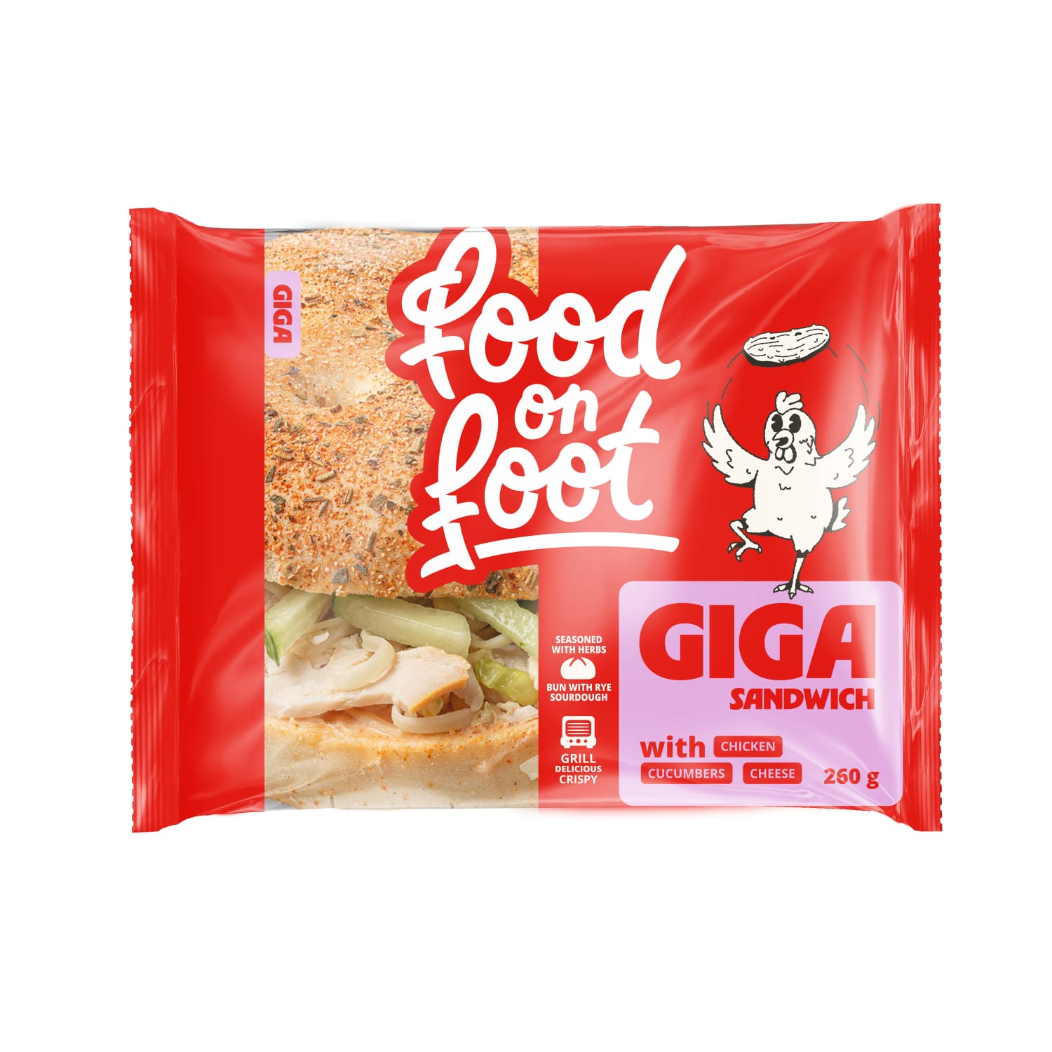 Sumuštinis su vištiena GIGA, 260 g
