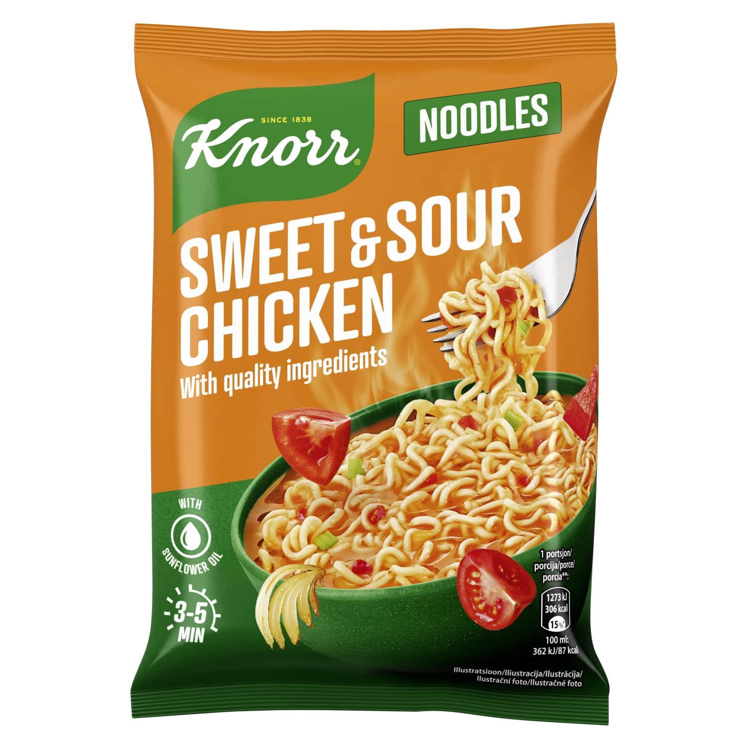 Gr. par. makaronai KNORR SWEET & SOUR, 65 g