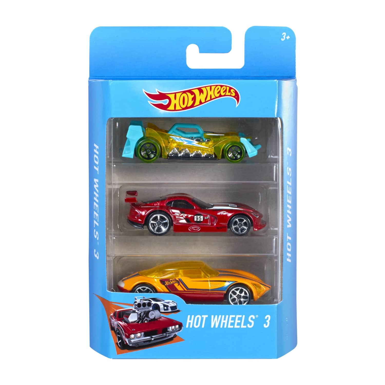 Žaisl. auto rinkinys 3vnt HotWheels