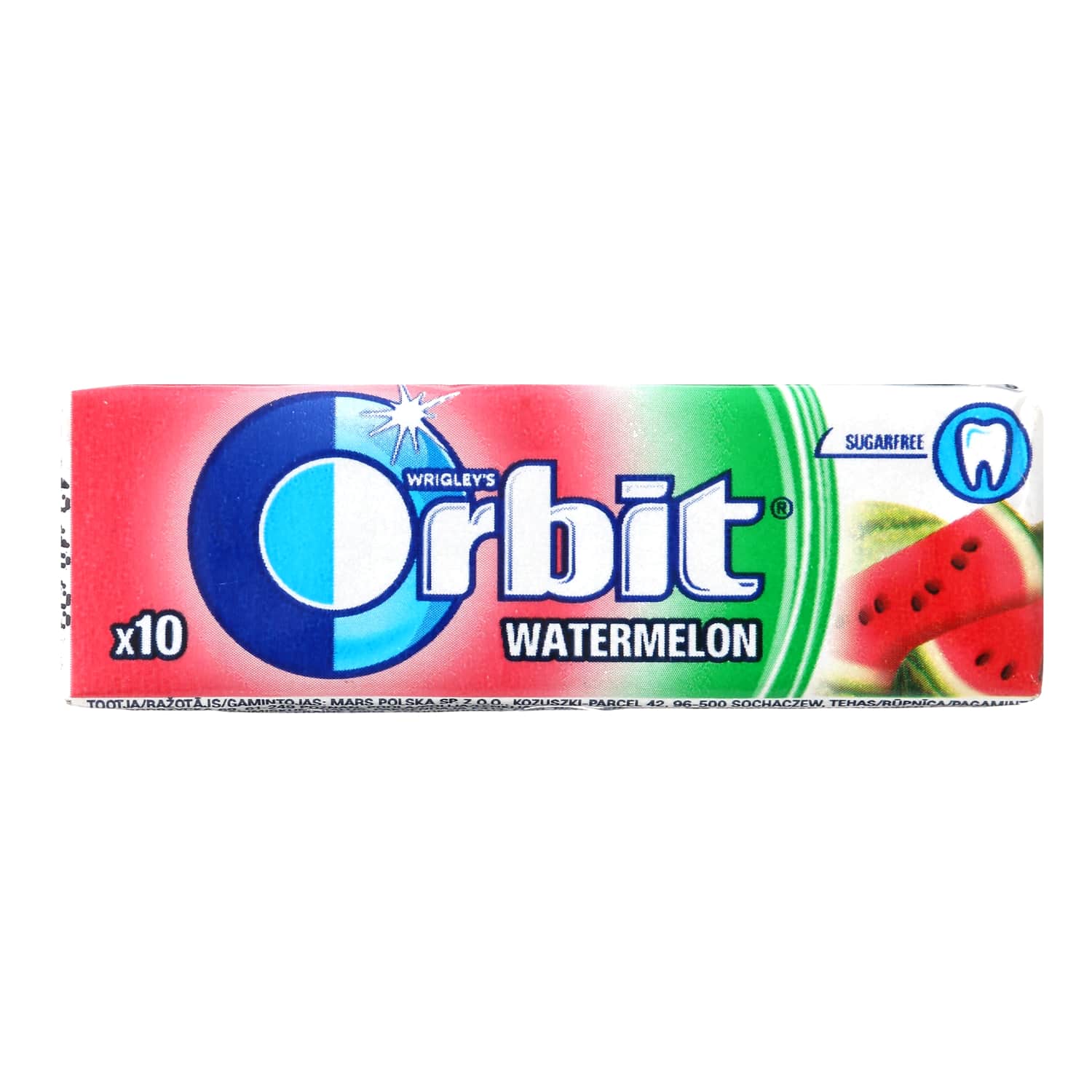Жевательная резинка со вкусом арбуза ORBIT, 14 г