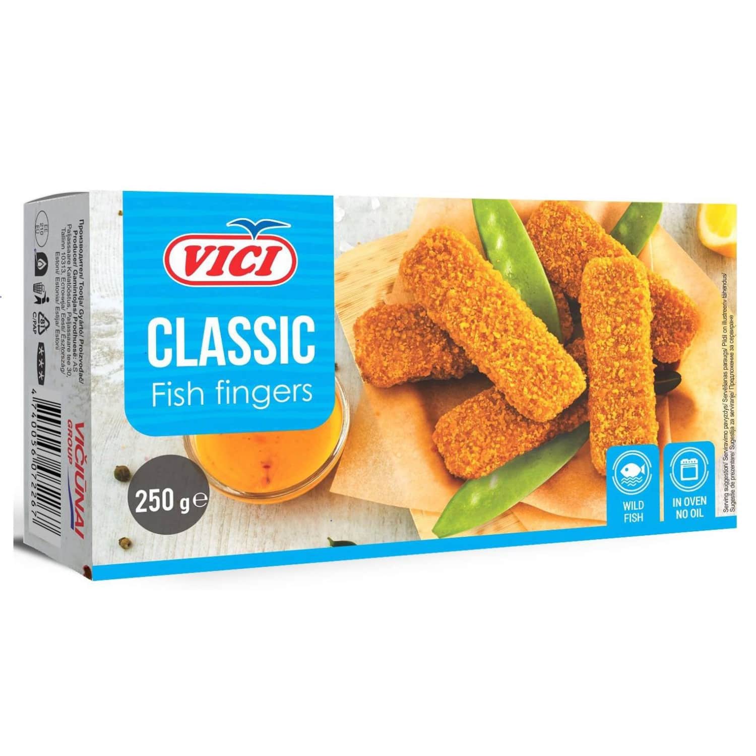 Замороженные рыбные палочки VIČI, 250 г