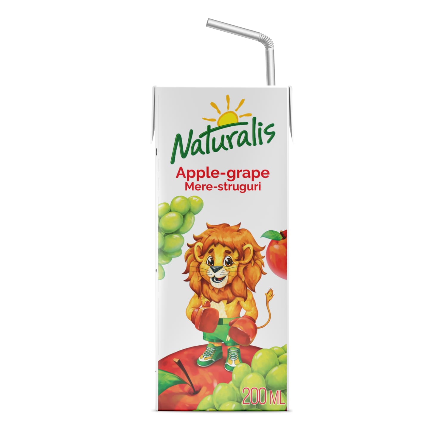 Obuolių ir vynuogių nektaras NATURALIS, 0,2 l