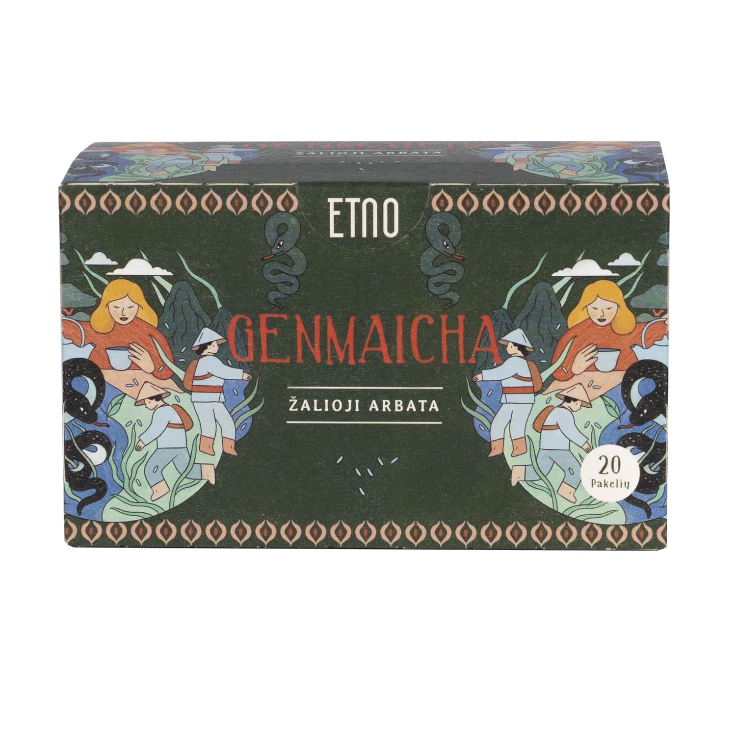 Зеленый чай ETNO GENMAICHA, 20x2 г