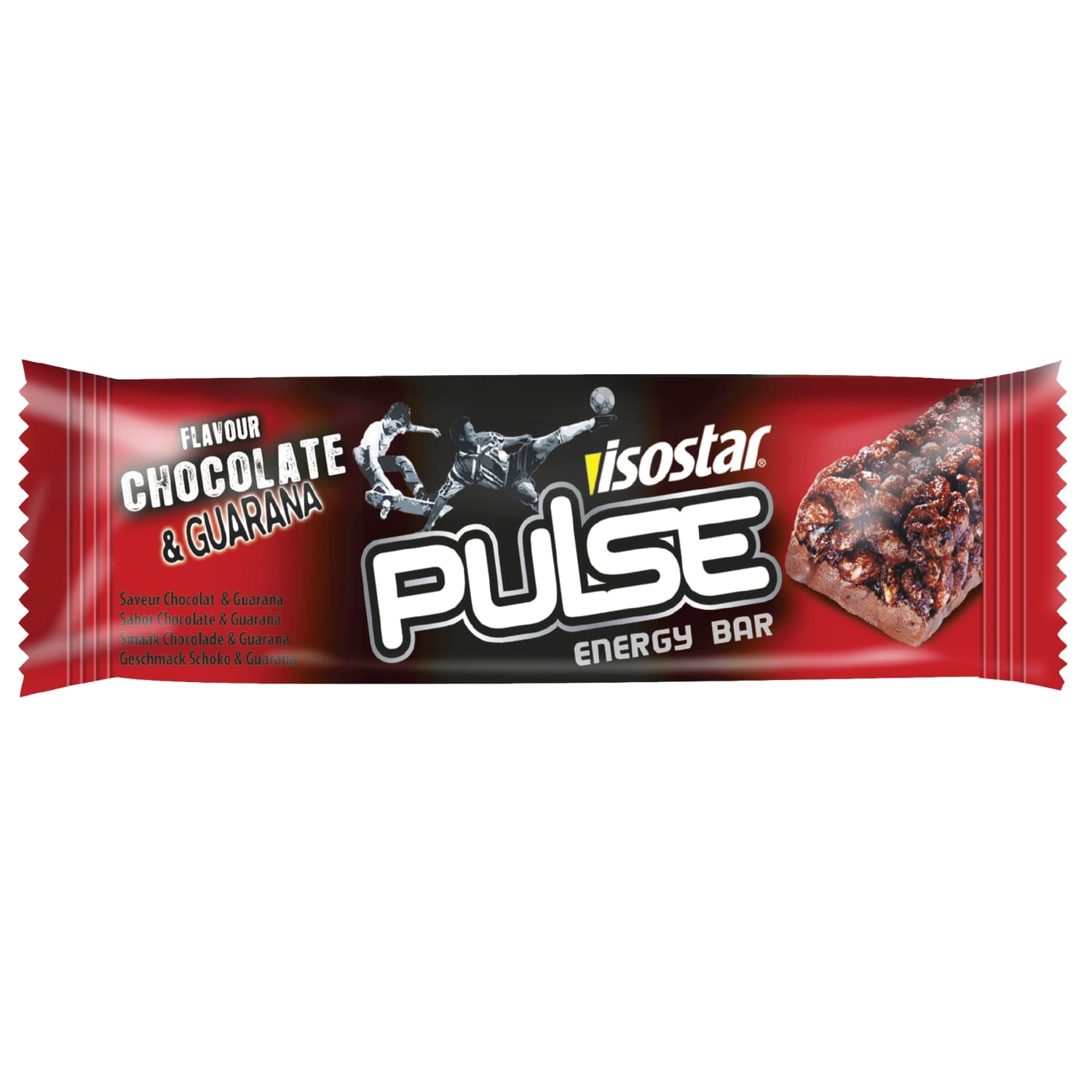 Шоколадный вкус молочного батончика PULSE GUARANA, 23 г