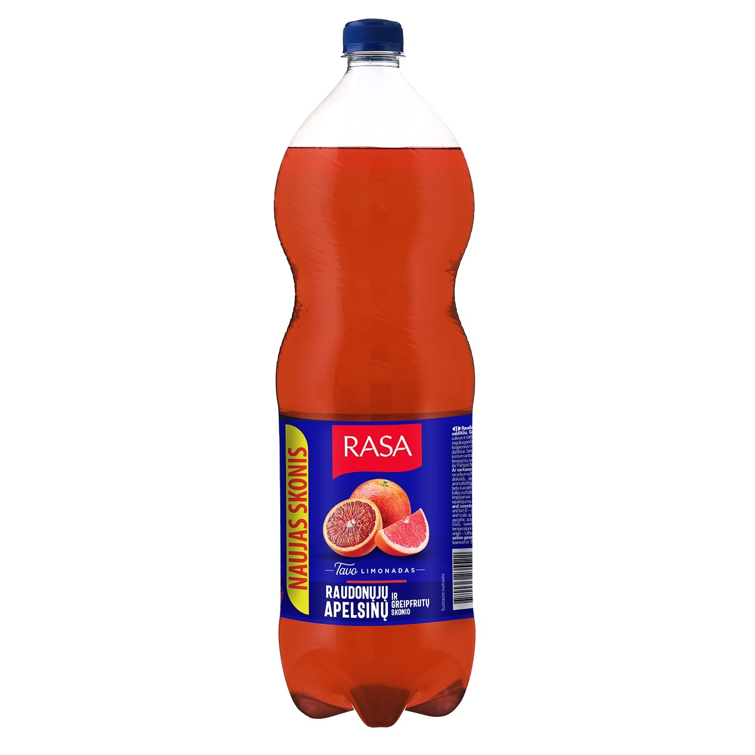 Газированный напиток со вкусом апельсина с подсластителями RASA, 2 л