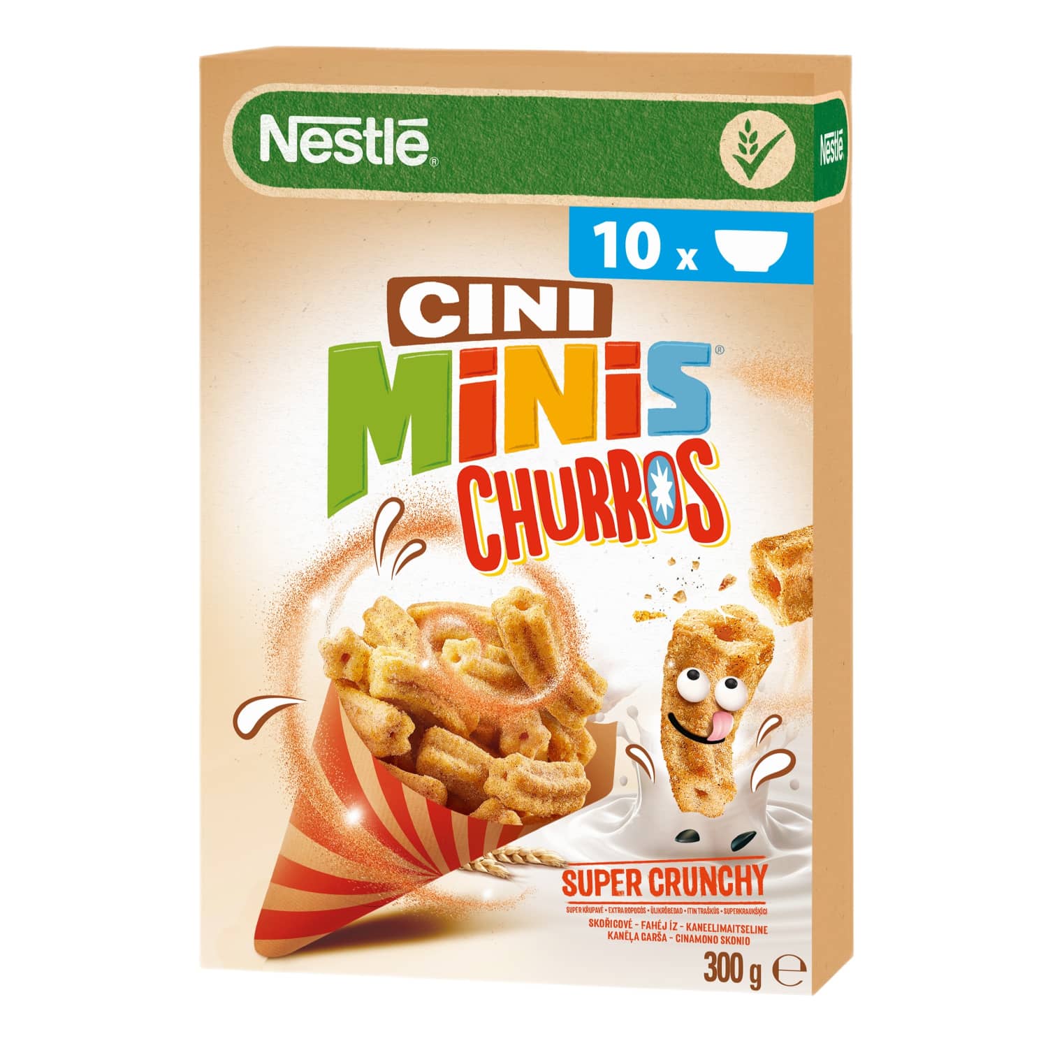 Cereals NESTLE CINI MINIS CHURROS, 300 g
