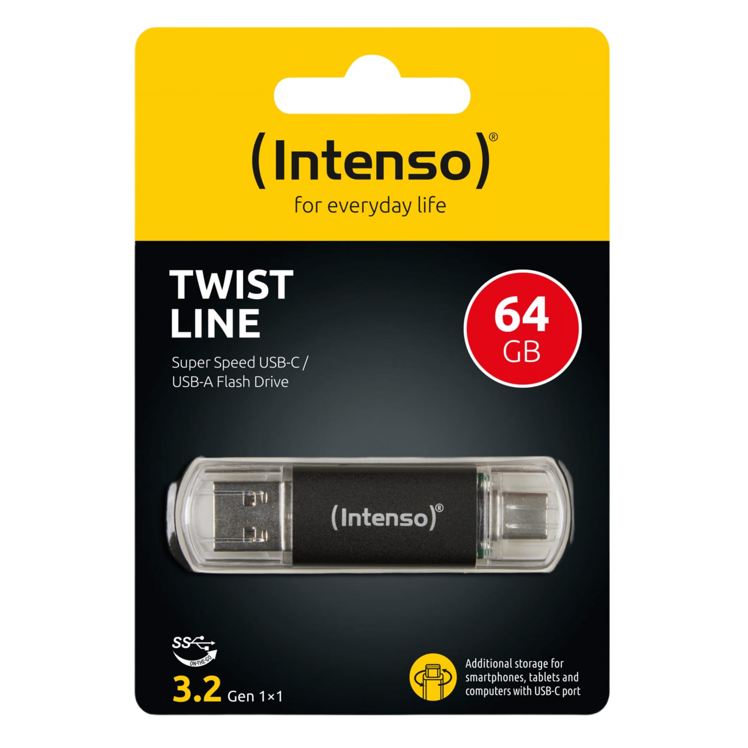 Atm. INTENSOUSB 3.2 64GB TWIST & USB-A