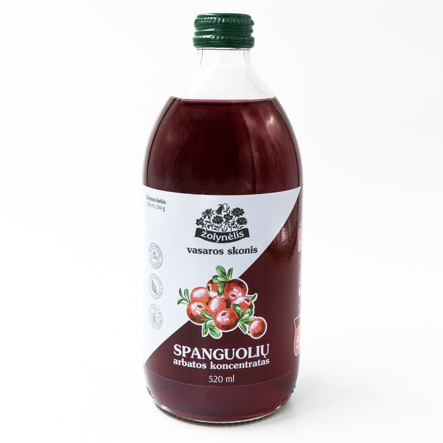 Cranberry tea concentrate ZOLYNELE, 520 ml