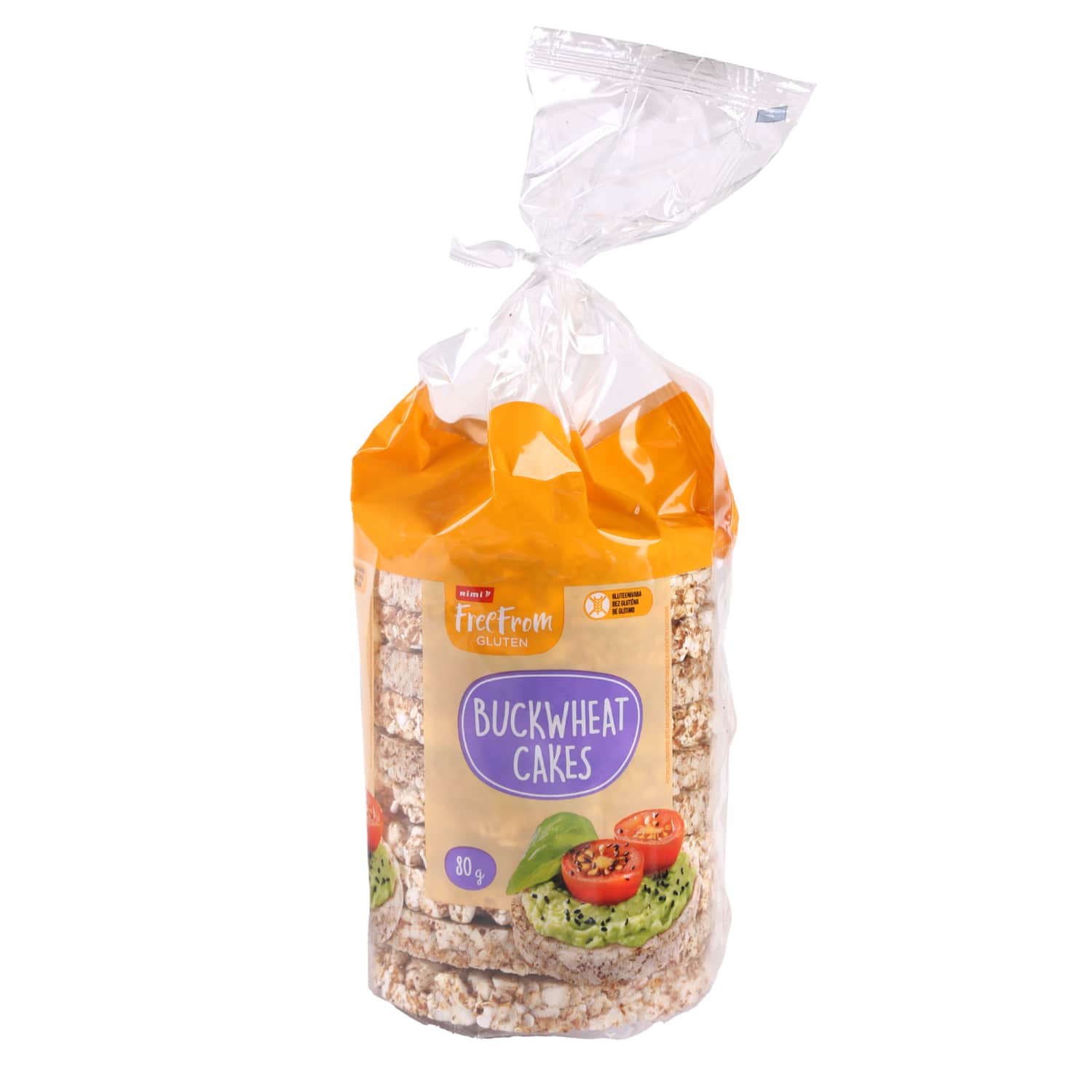Buckwheat crackers gluten-free RIMI FREE FROM, 80 g