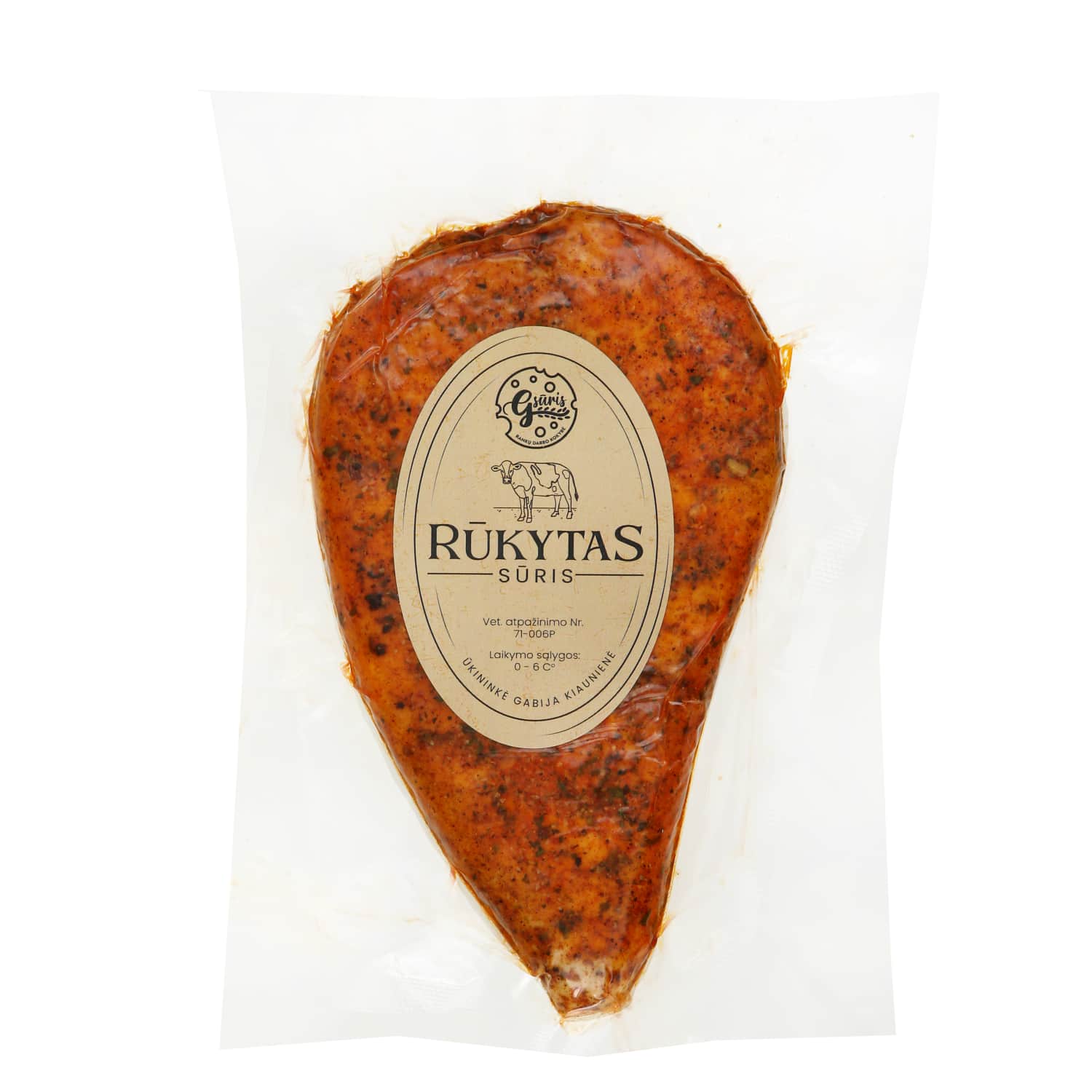 Rūkytas saldaus pieno sūris GSŪRIS, 1 kg