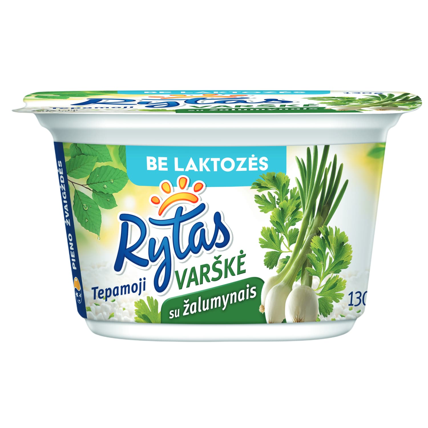 Spreadable cottage cheese lactose-free with herbs RYTAS, 17%, 130g