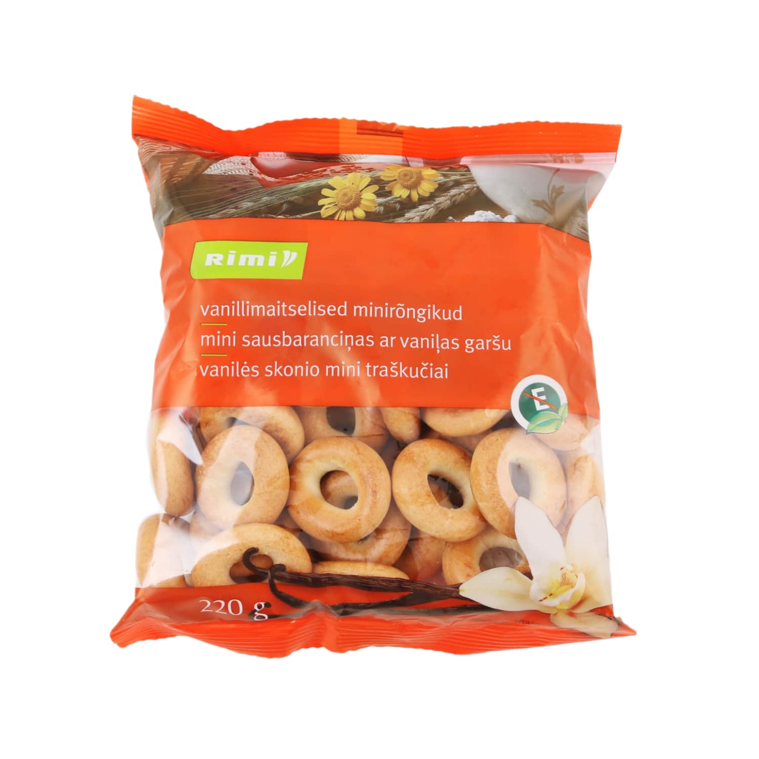 Vanilla Flavor Mini Crisps RIMI, 220g